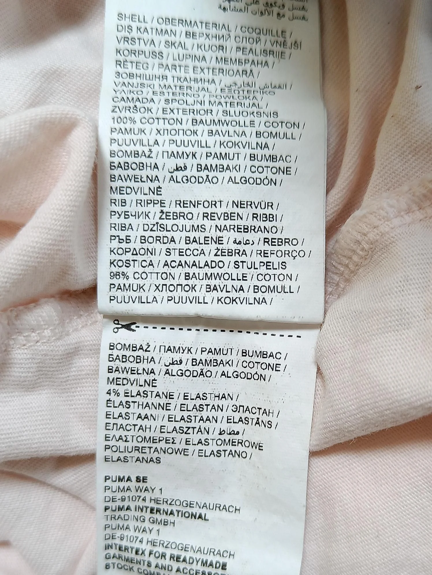 Puma Women's T-Shirt M Pink Cotton with Elastane Basic - Image 6