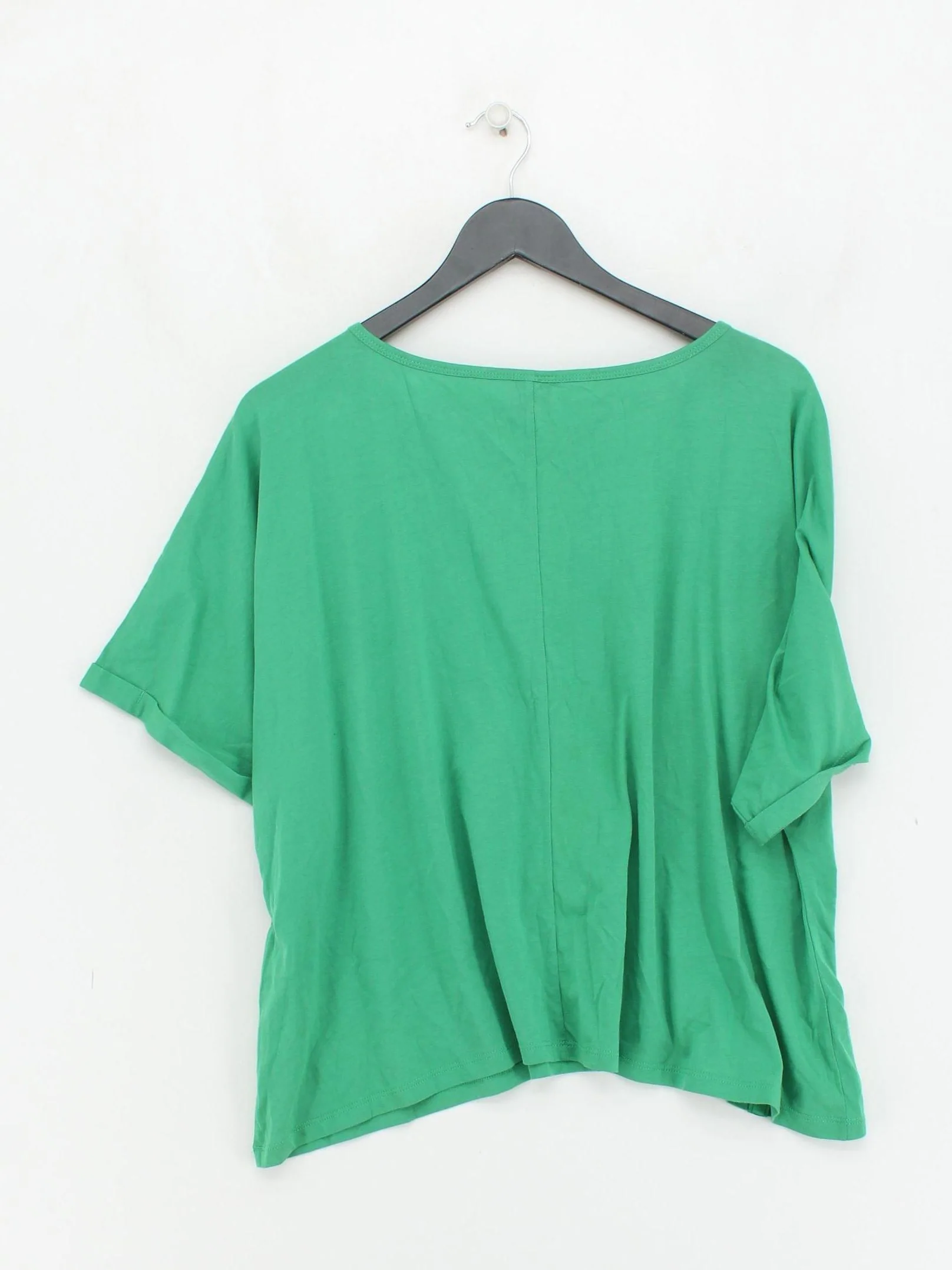 Puma Women's T-Shirt UK 12 Green Cotton with Lyocell Modal Basic - Image 2