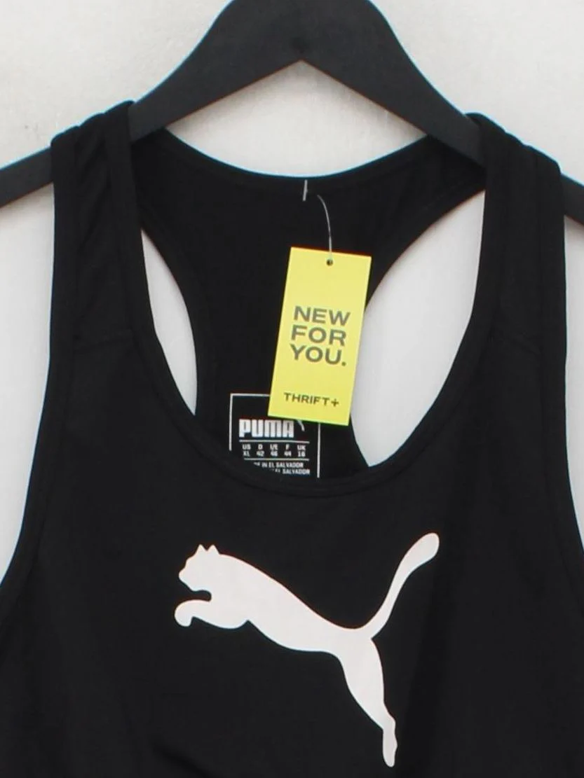 Puma Women's T-Shirt XL Black Nylon with Elastane Sleeveless Basic - Image 3