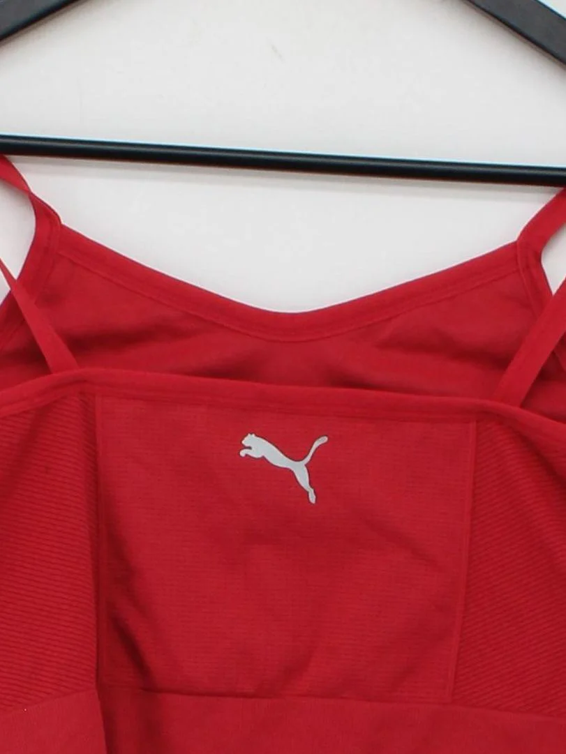 Puma Women's T-Shirt XL Red Polyamide with Elastane Basic New with tags - Image 3