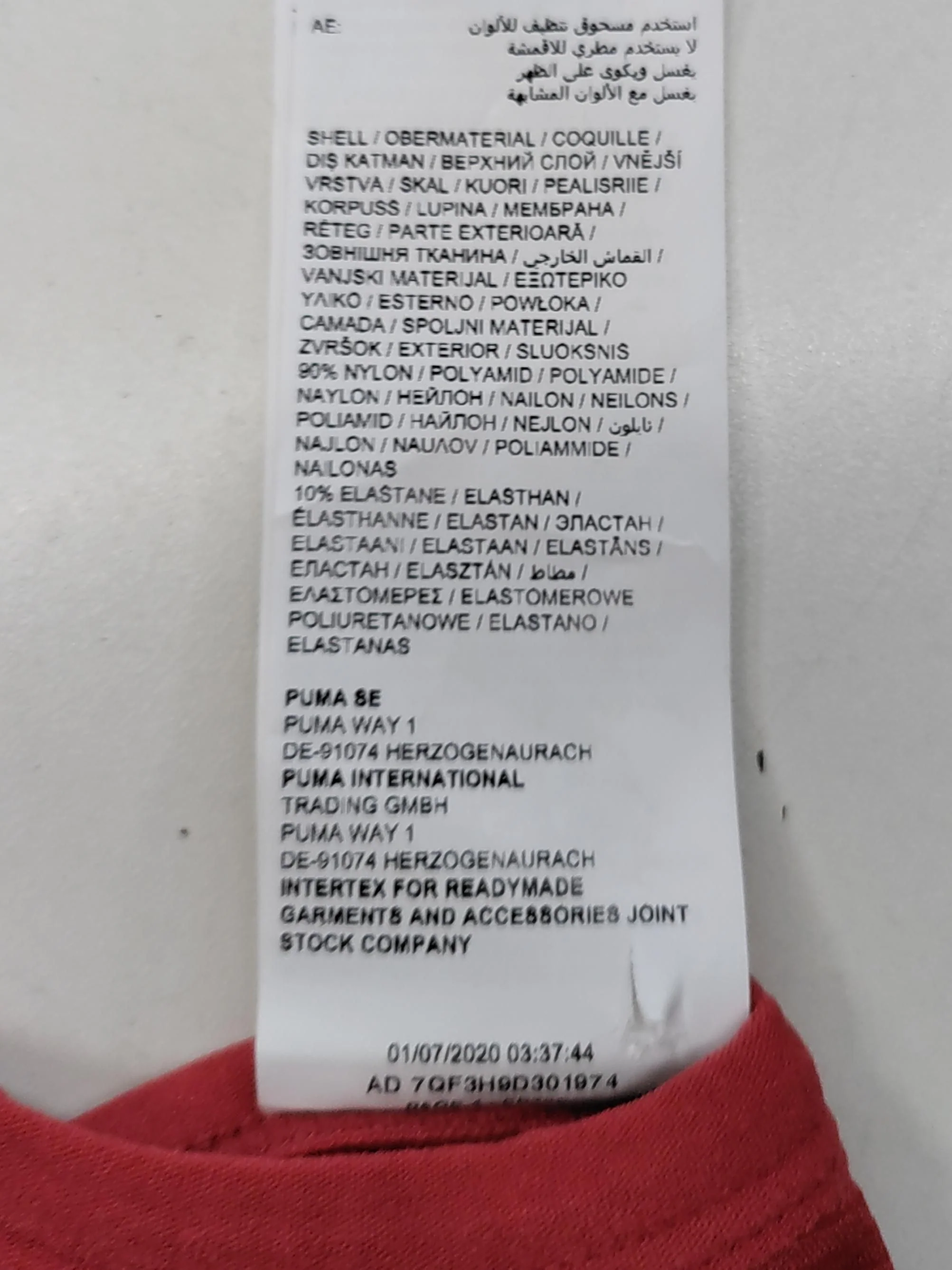 Puma Women's T-Shirt XL Red Polyamide with Elastane Basic New with tags - Image 6