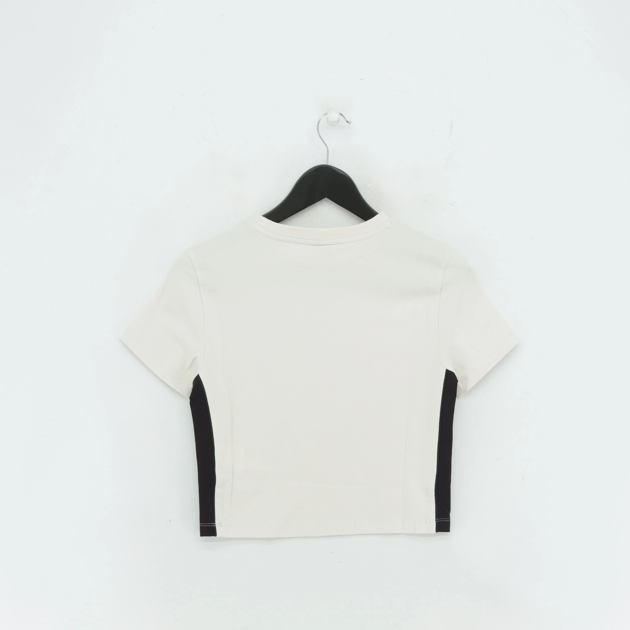Puma Women's Top S White Cotton with Elastane Cropped New with tags - Image 2