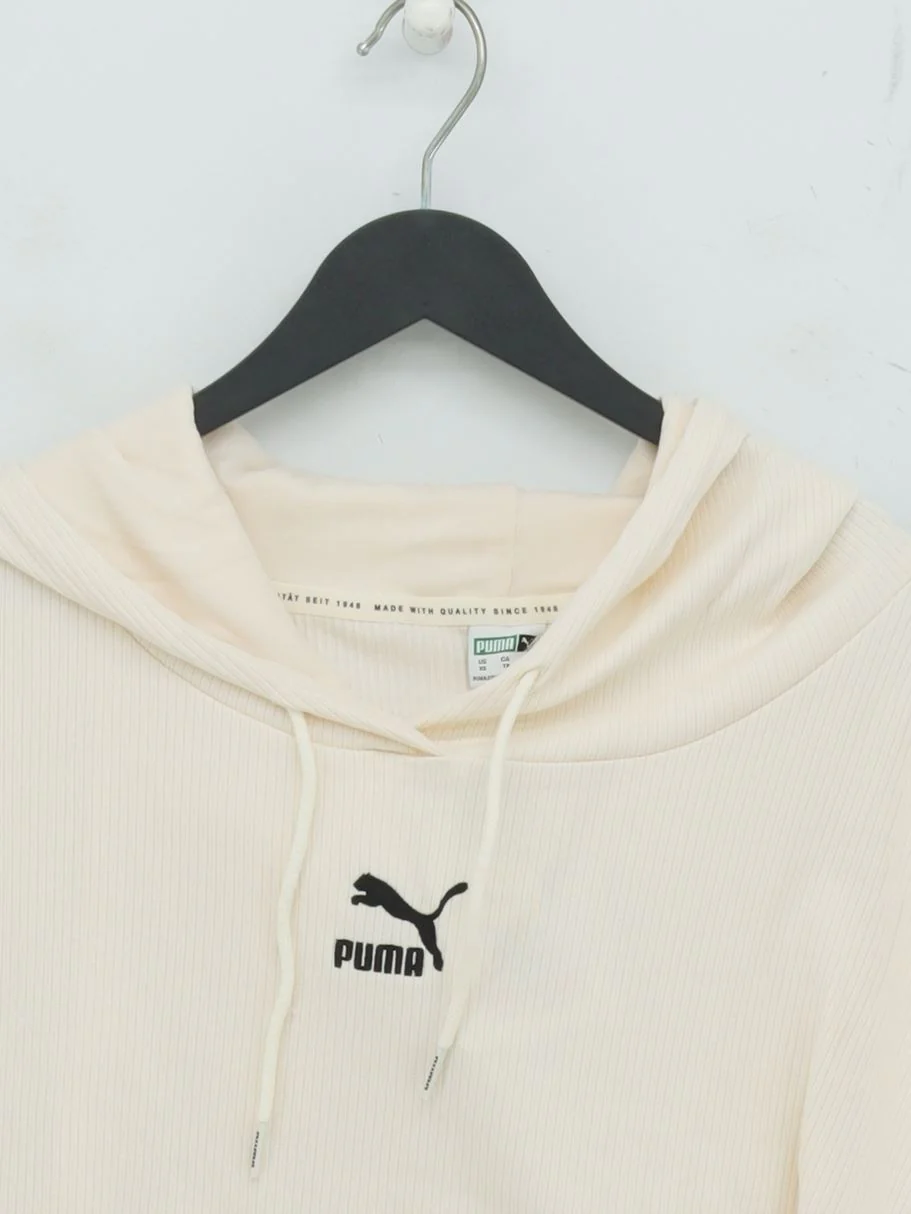 Puma Women's Top XS Cream Cotton with Elastane, Polyester Cropped New with tags - Image 3