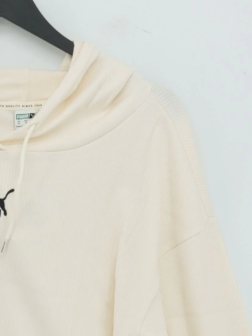 Puma Women's Top XS Cream Cotton with Elastane, Polyester Cropped New with tags - Image 4