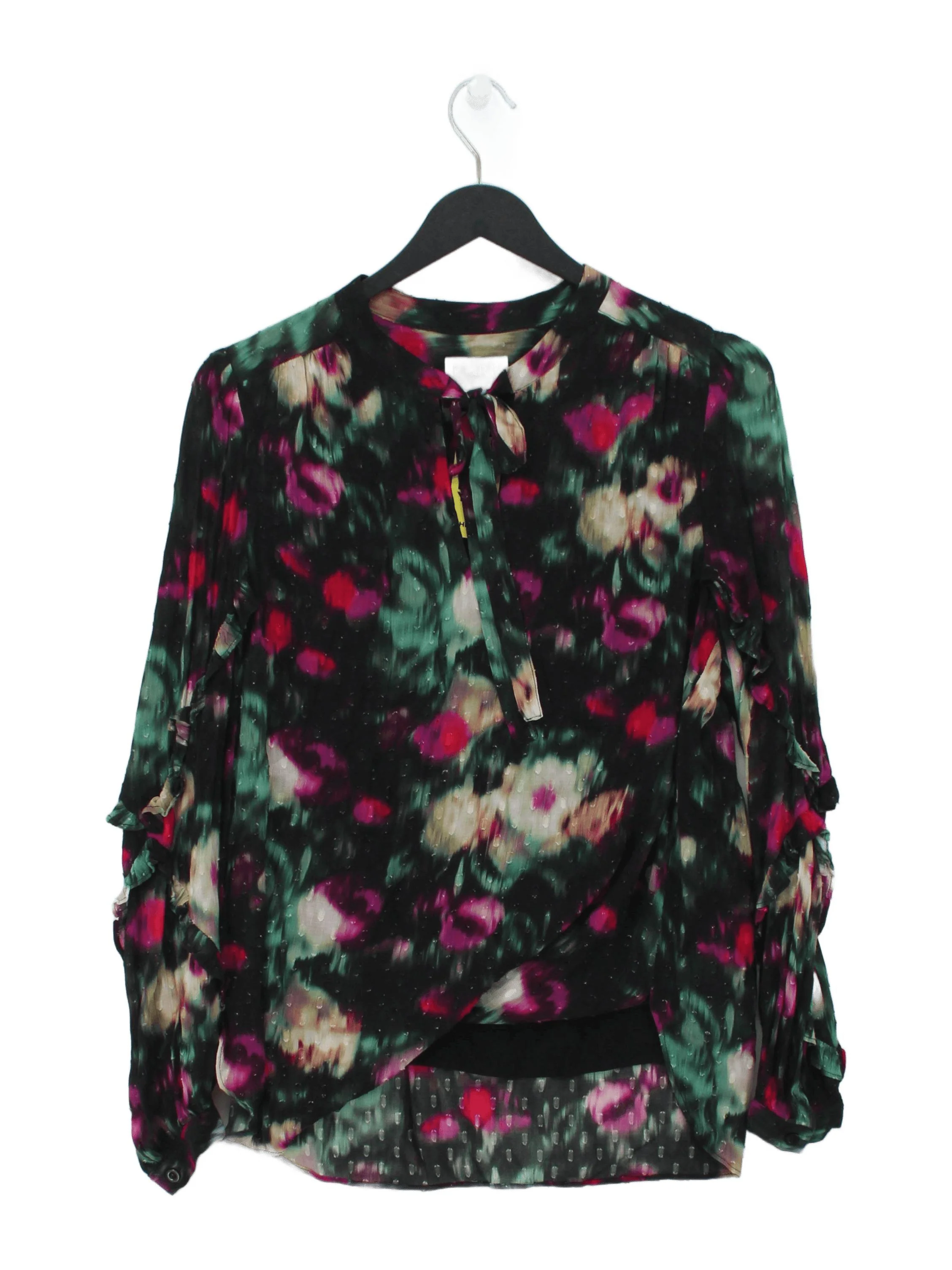 Pure Collection Women's Blouse UK 8 Multi 100% Viscose Basic