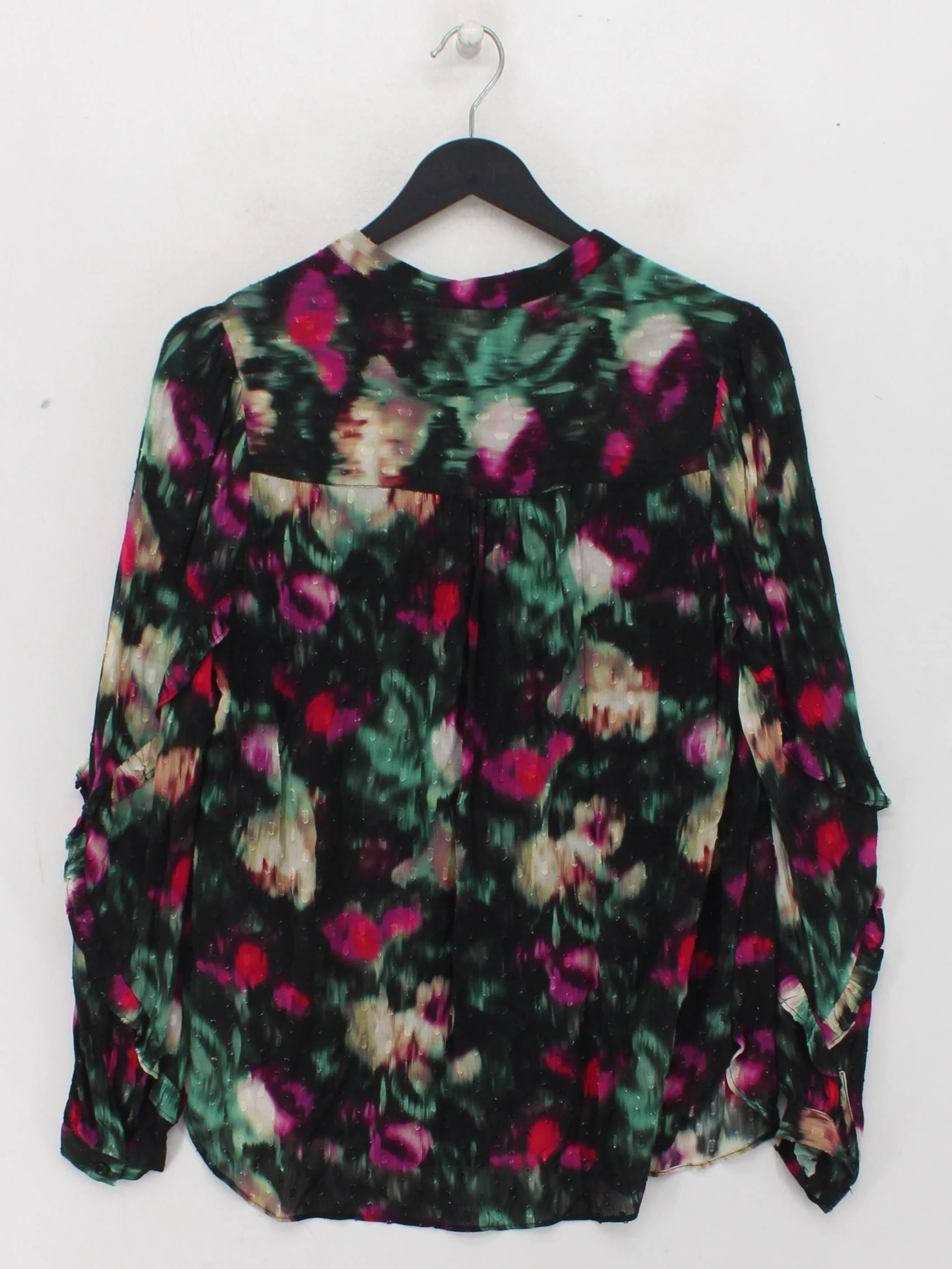 Pure Collection Women's Blouse UK 8 Multi 100% Viscose Basic - Image 2