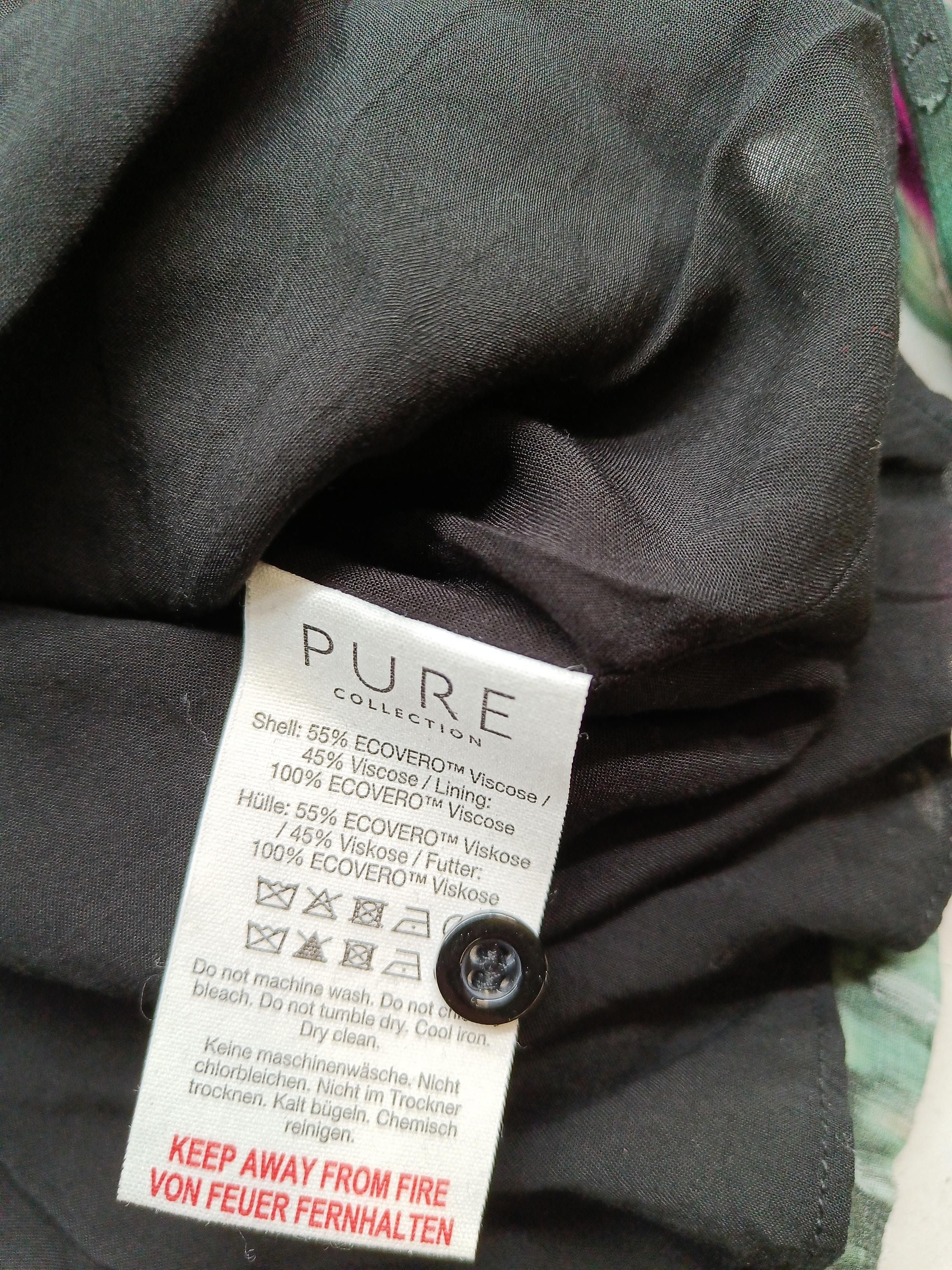 Pure Collection Women's Blouse UK 8 Multi 100% Viscose Basic - Image 6
