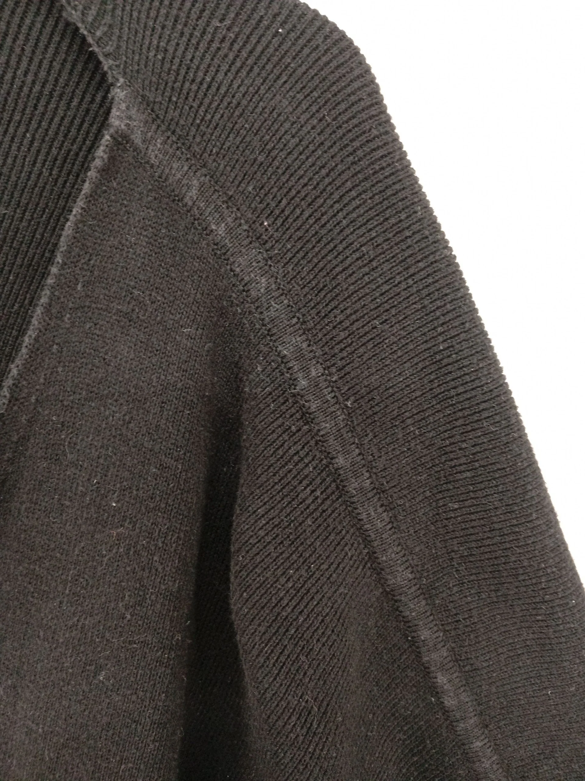 Pure Collection Women's Cardigan L Black 100% Cotton V-Neck Cardigan - Image 5
