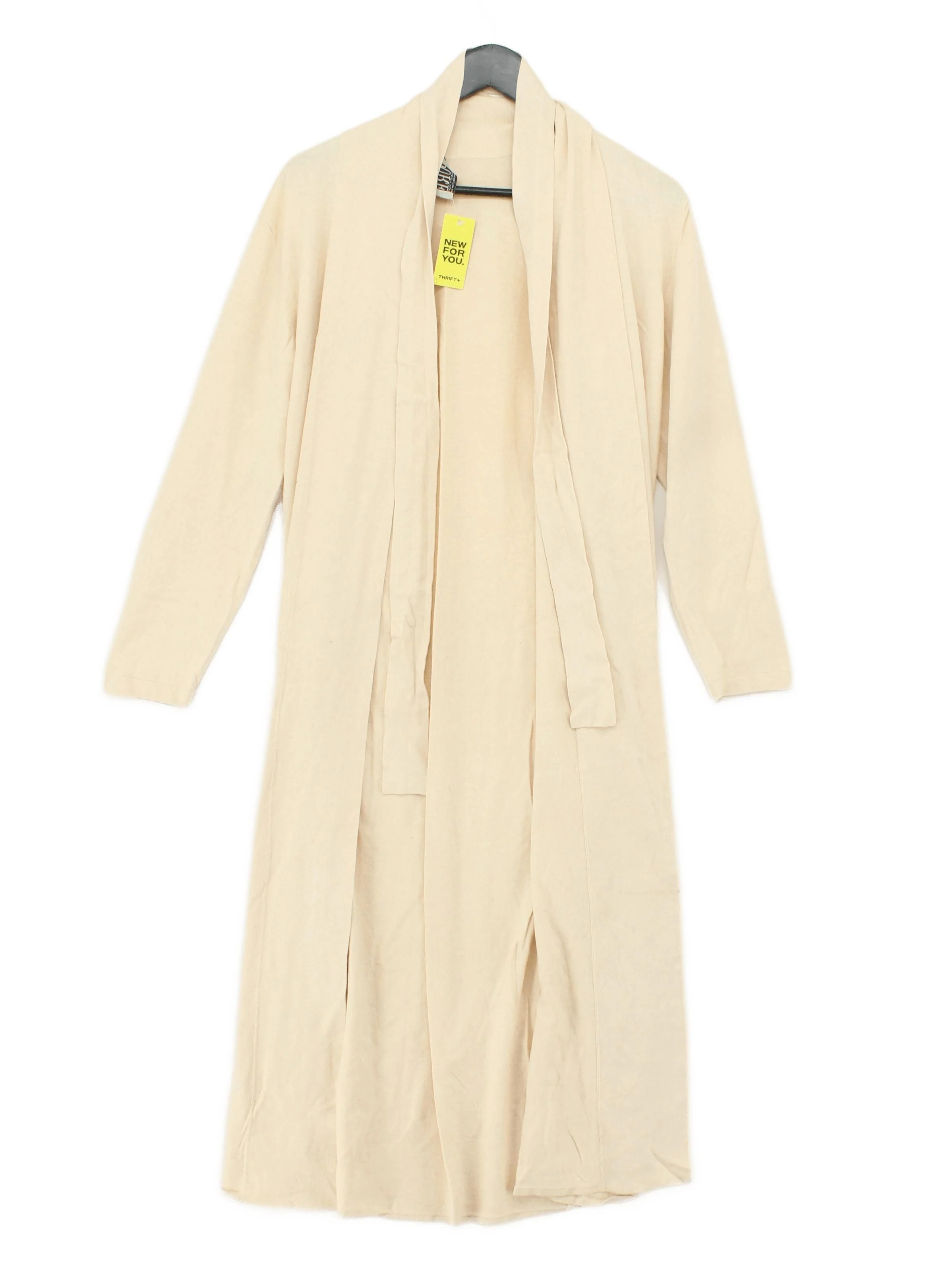 Pure Collection Women's Cardigan M Cream 100% Wool Collared Cardigan