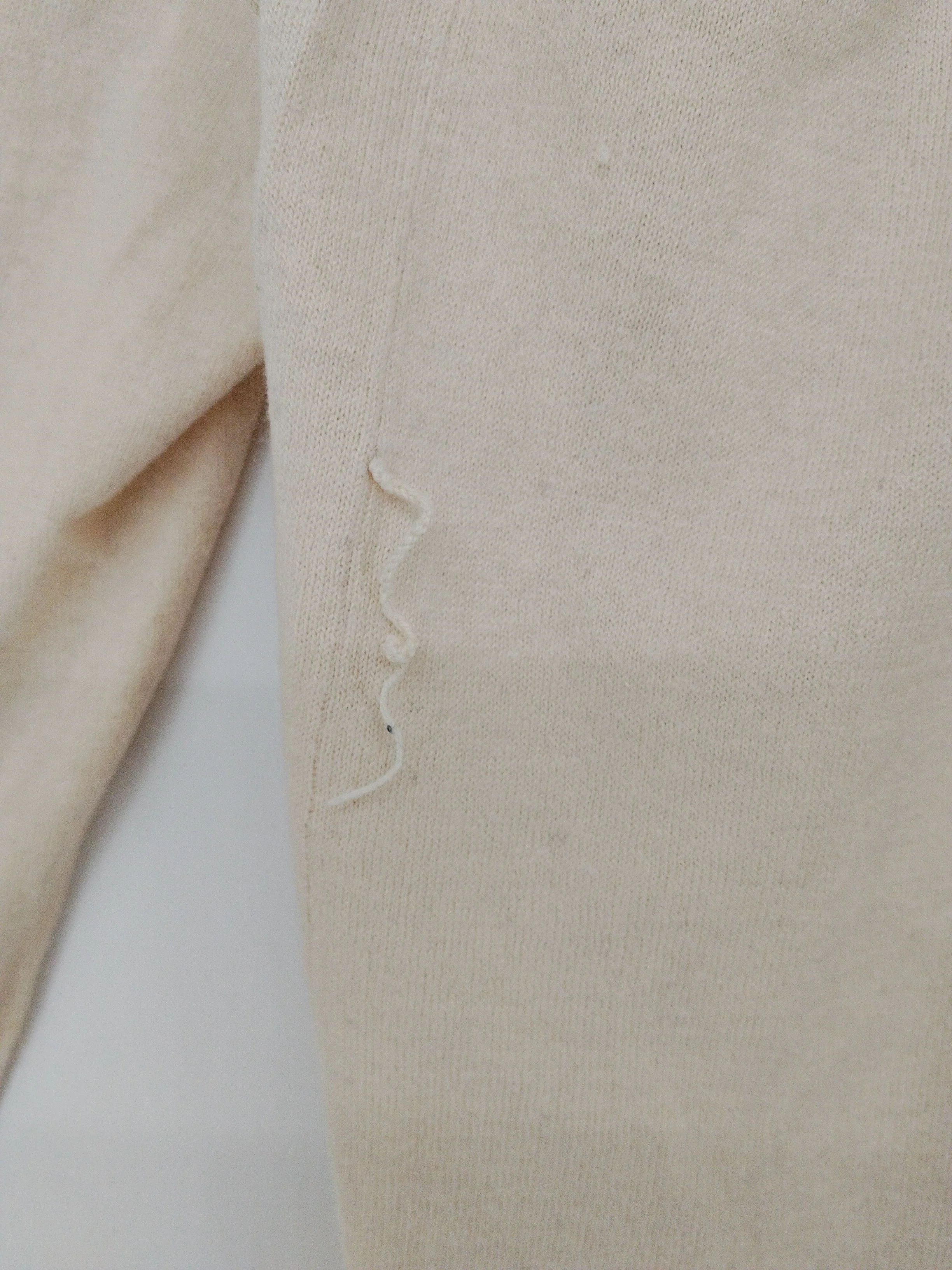 Pure Collection Women's Cardigan M Cream 100% Wool Collared Cardigan - Image 5