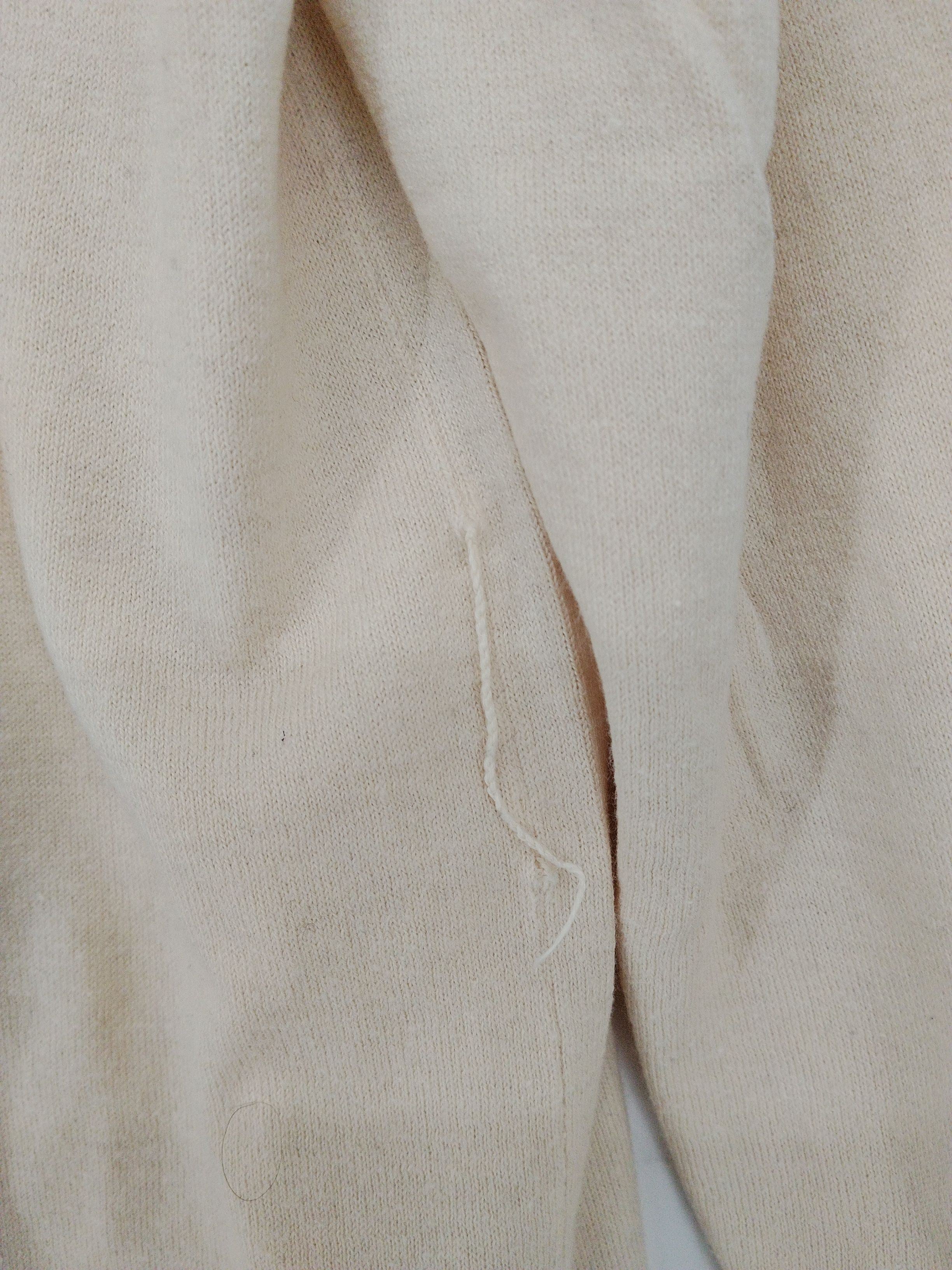 Pure Collection Women's Cardigan M Cream 100% Wool Collared Cardigan - Image 6