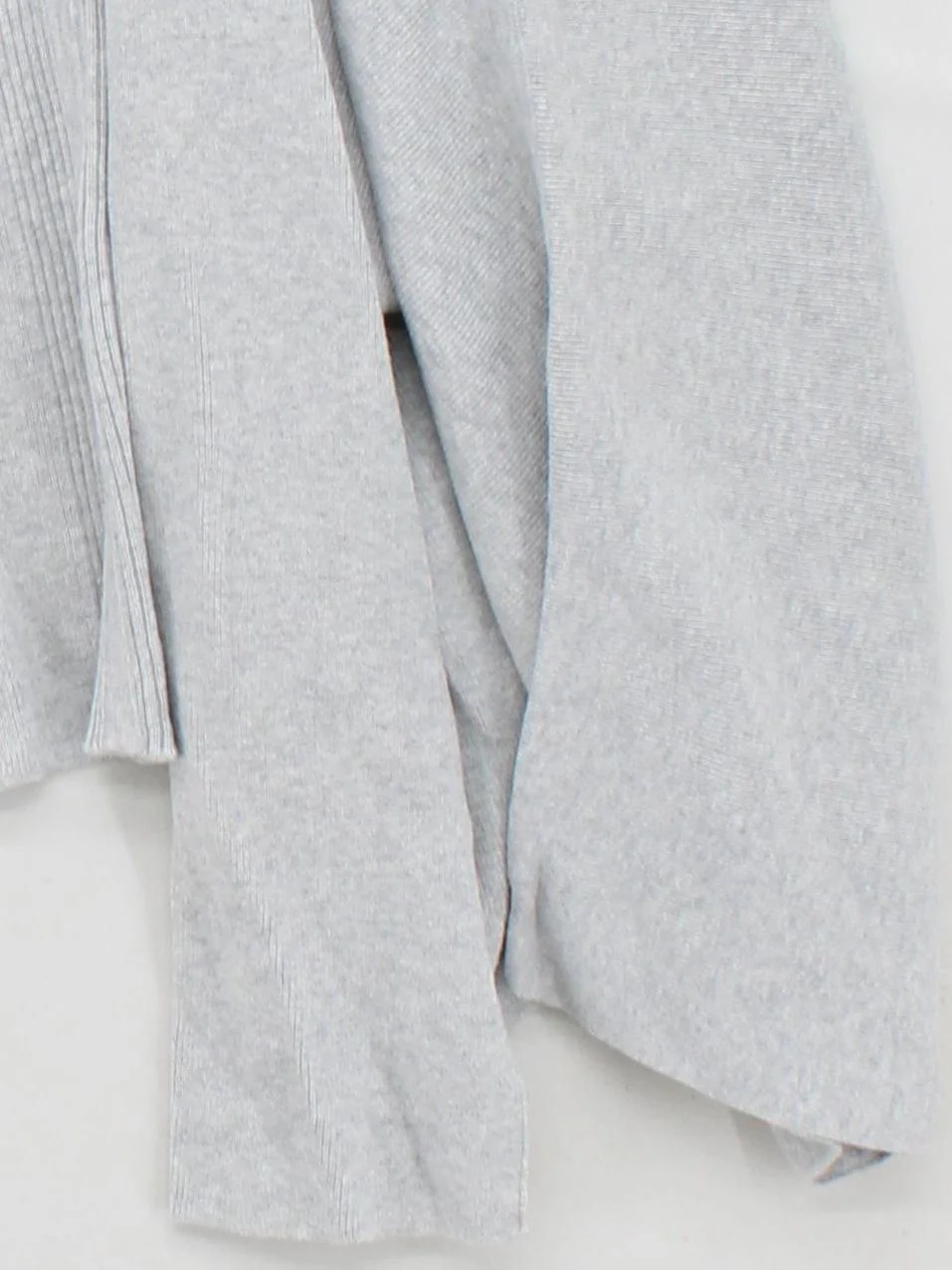 Pure Collection Women's Cardigan UK 16 Grey 100% Cotton V-Neck Cardigan - Image 4