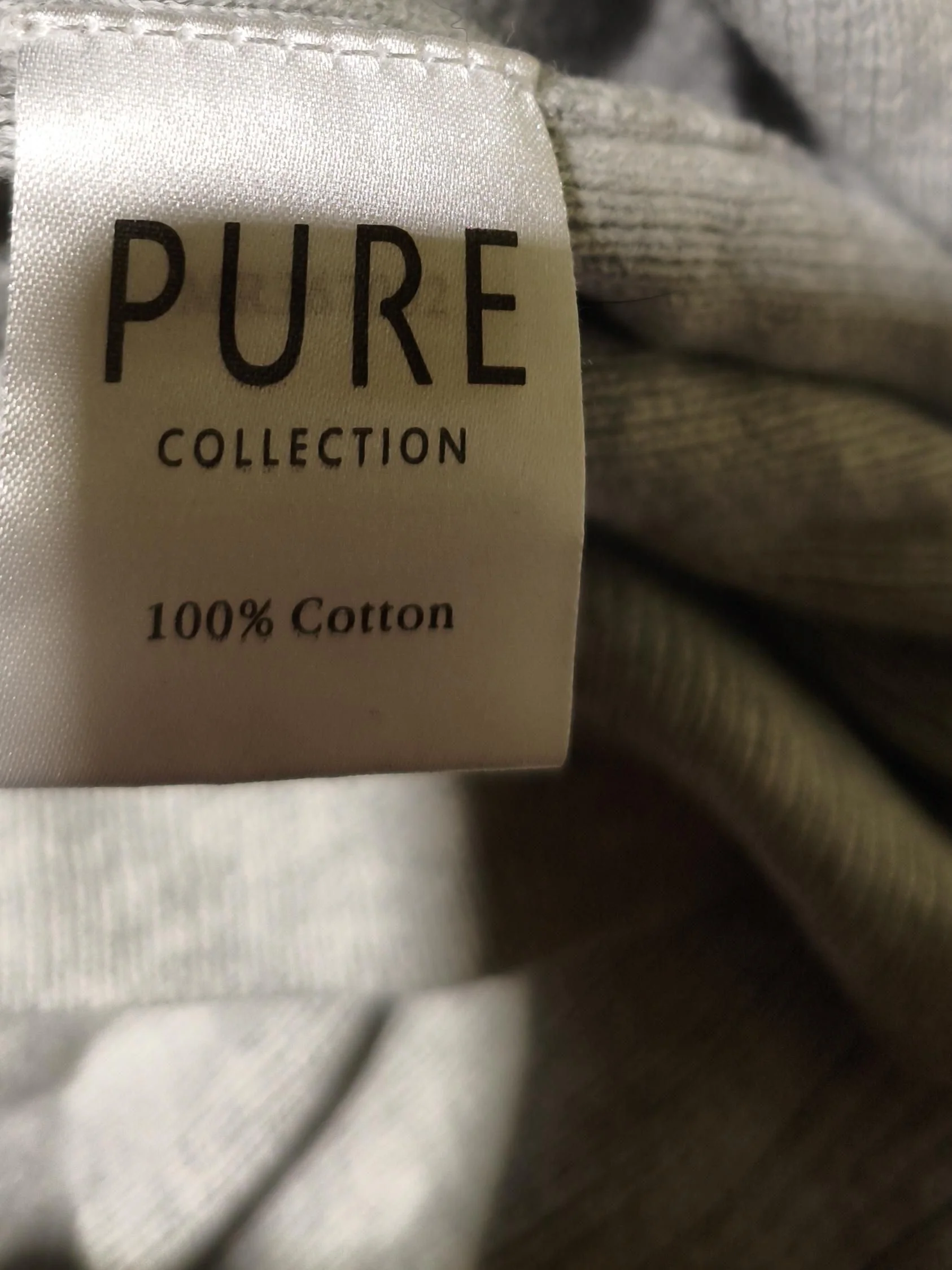 Pure Collection Women's Cardigan UK 16 Grey 100% Cotton V-Neck Cardigan - Image 6