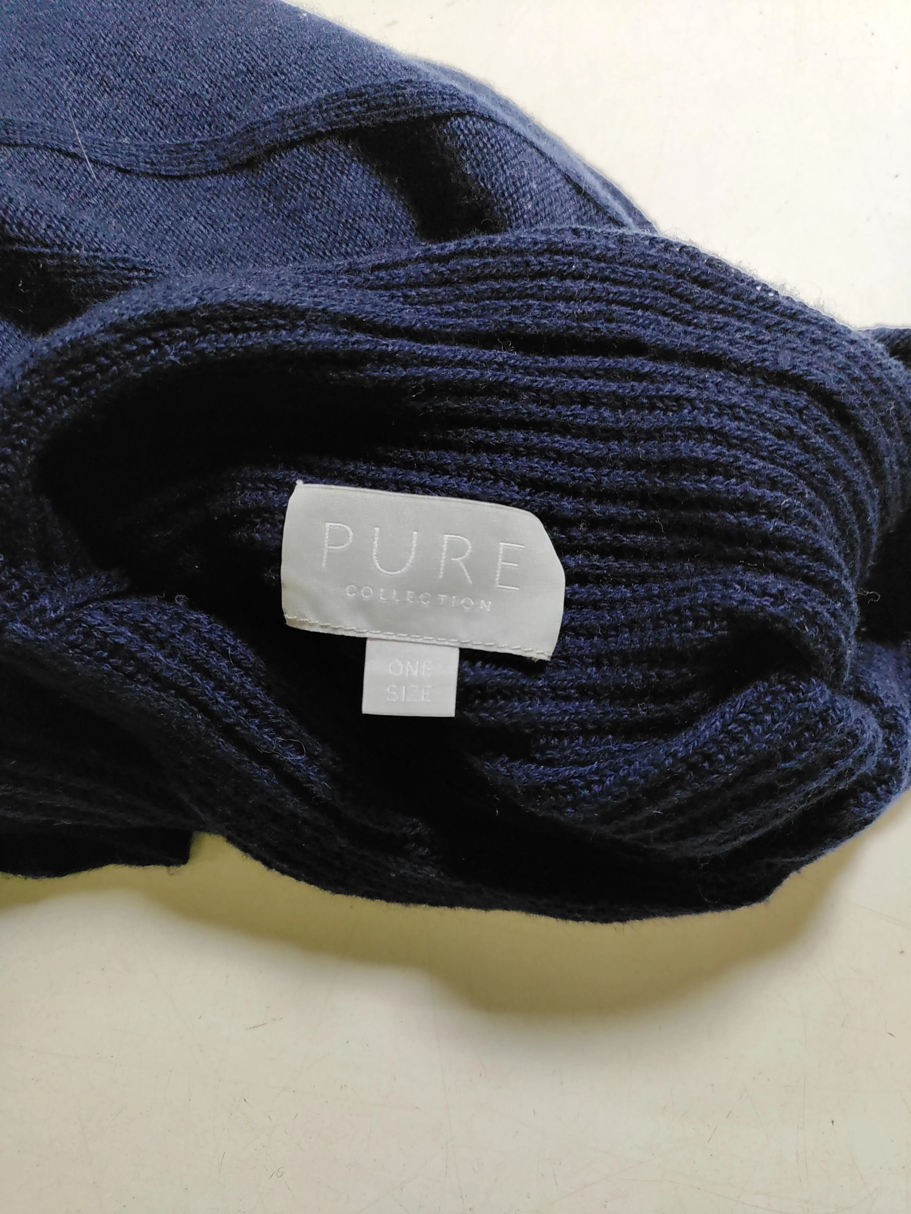 Pure Collection Women's Coat Blue Cotton with Wool, Cashmere Overcoat - Image 5