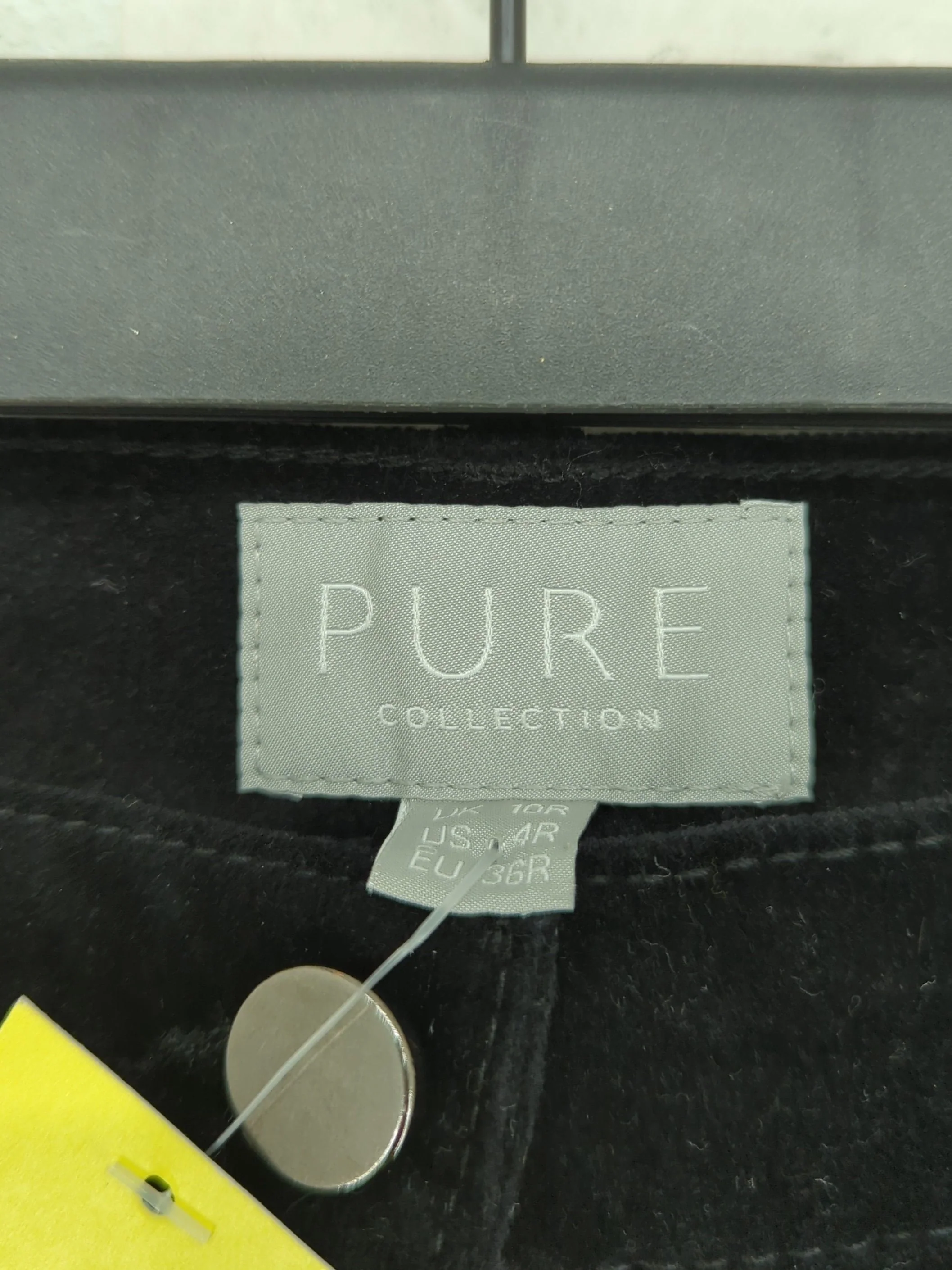Pure Collection Women's Jeans UK 10 Black Cotton with Elastane Straight - Image 5