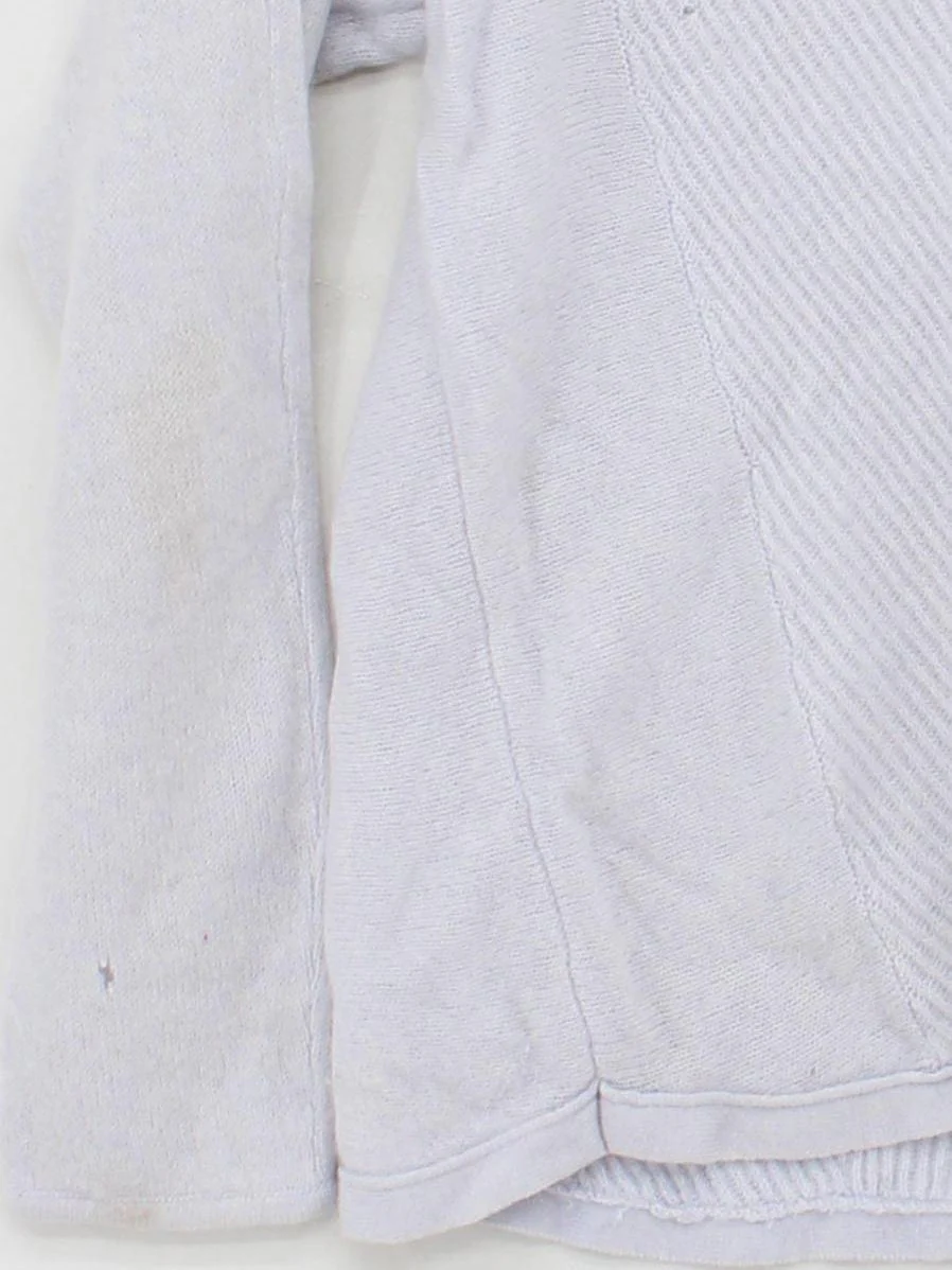 Pure Collection Women's Jumper M Grey 100% Cashmere V-Neck Pullover - Image 4