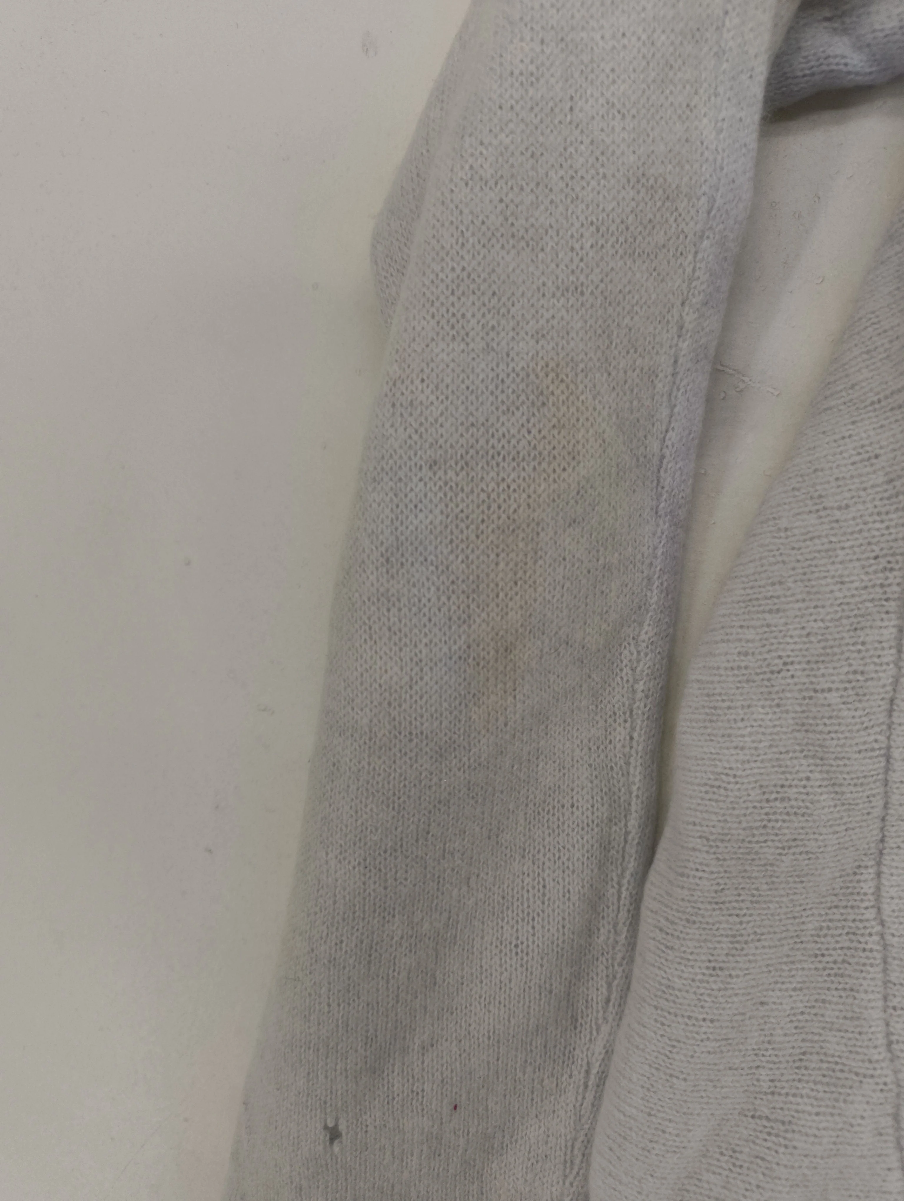 Pure Collection Women's Jumper M Grey 100% Cashmere V-Neck Pullover - Image 5