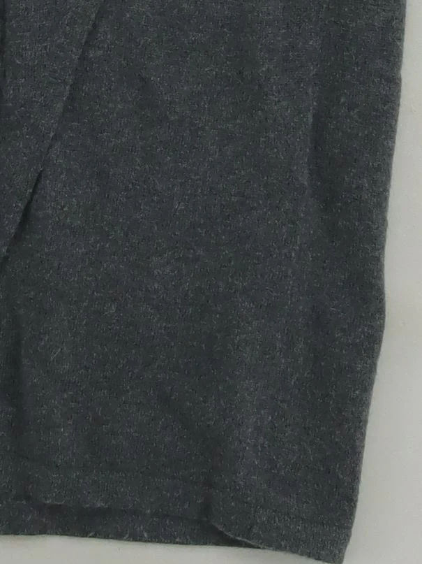 Pure Collection Women's Midi Skirt M Grey Cotton with Wool, Cashmere Midi Wrap - Image 4