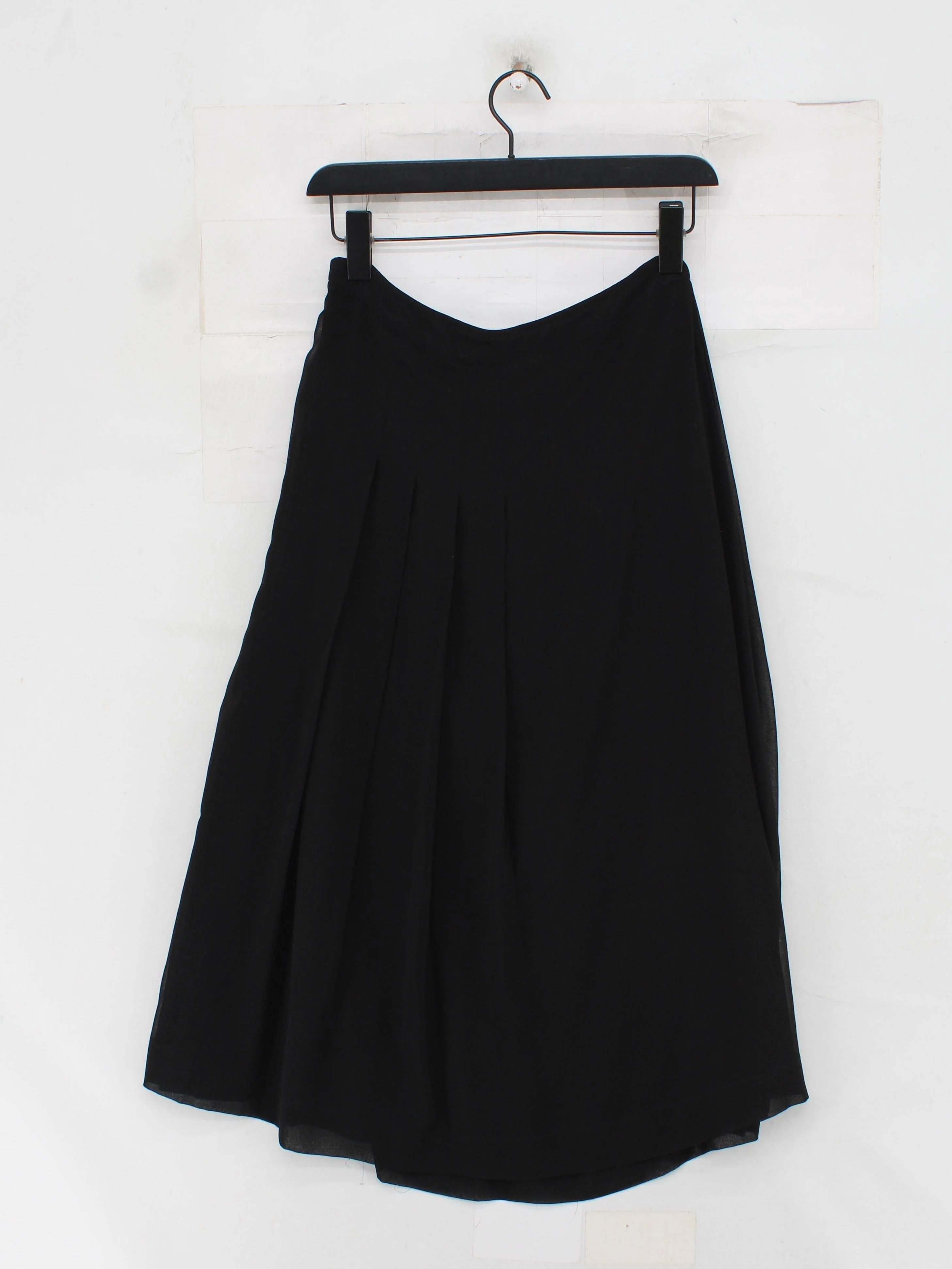 Pure Collection Women's Midi Skirt UK 10 Black 100% Other Midi Pleated - Image 2