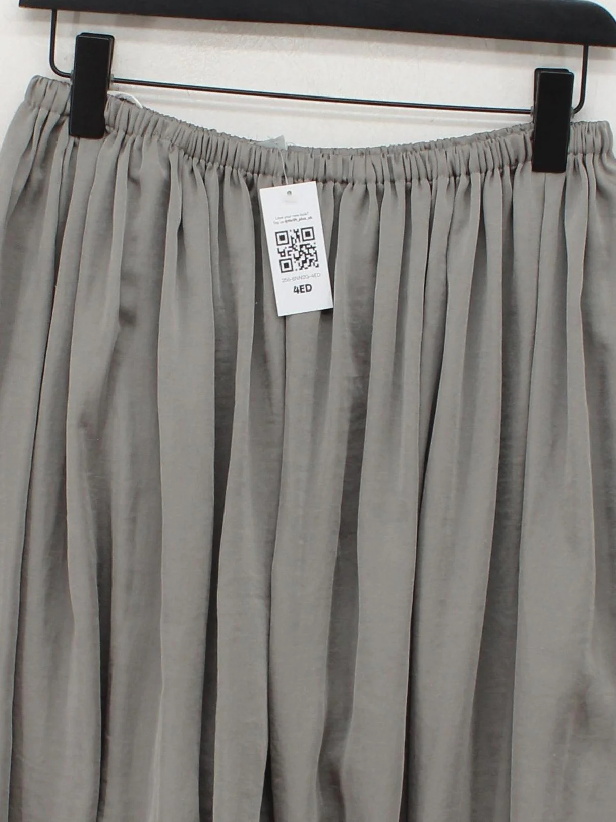 Pure Collection Women's Midi Skirt UK 10 Grey 100% Polyester Midi A-Line - Image 3