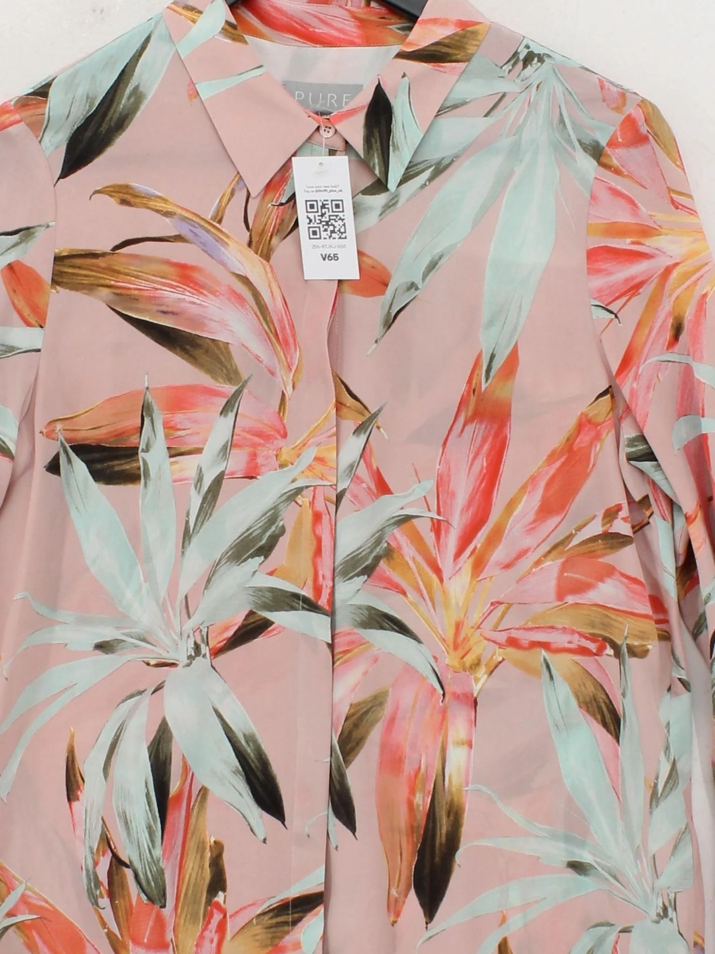 Pure Collection Women's Shirt UK 10 Pink 100% Silk Basic - Image 3