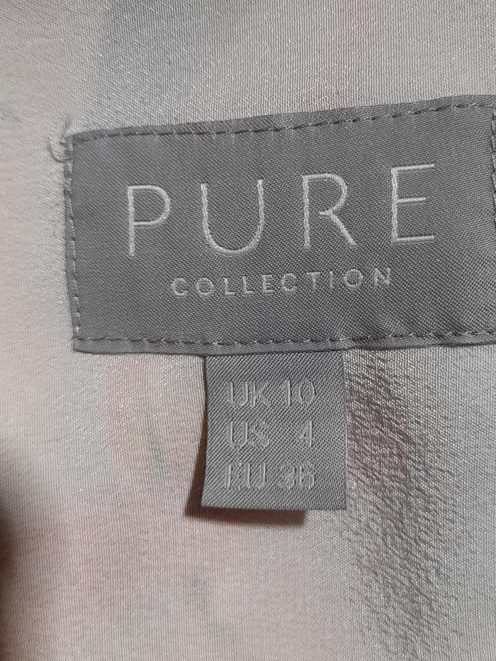 Pure Collection Women's Shirt UK 10 Pink 100% Silk Basic - Image 5