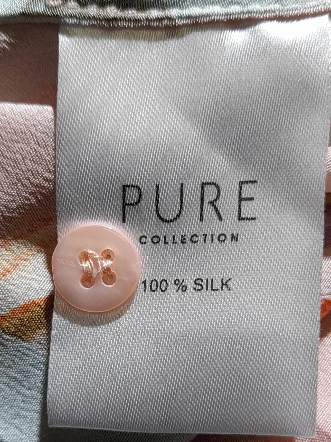 Pure Collection Women's Shirt UK 10 Pink 100% Silk Basic - Image 6