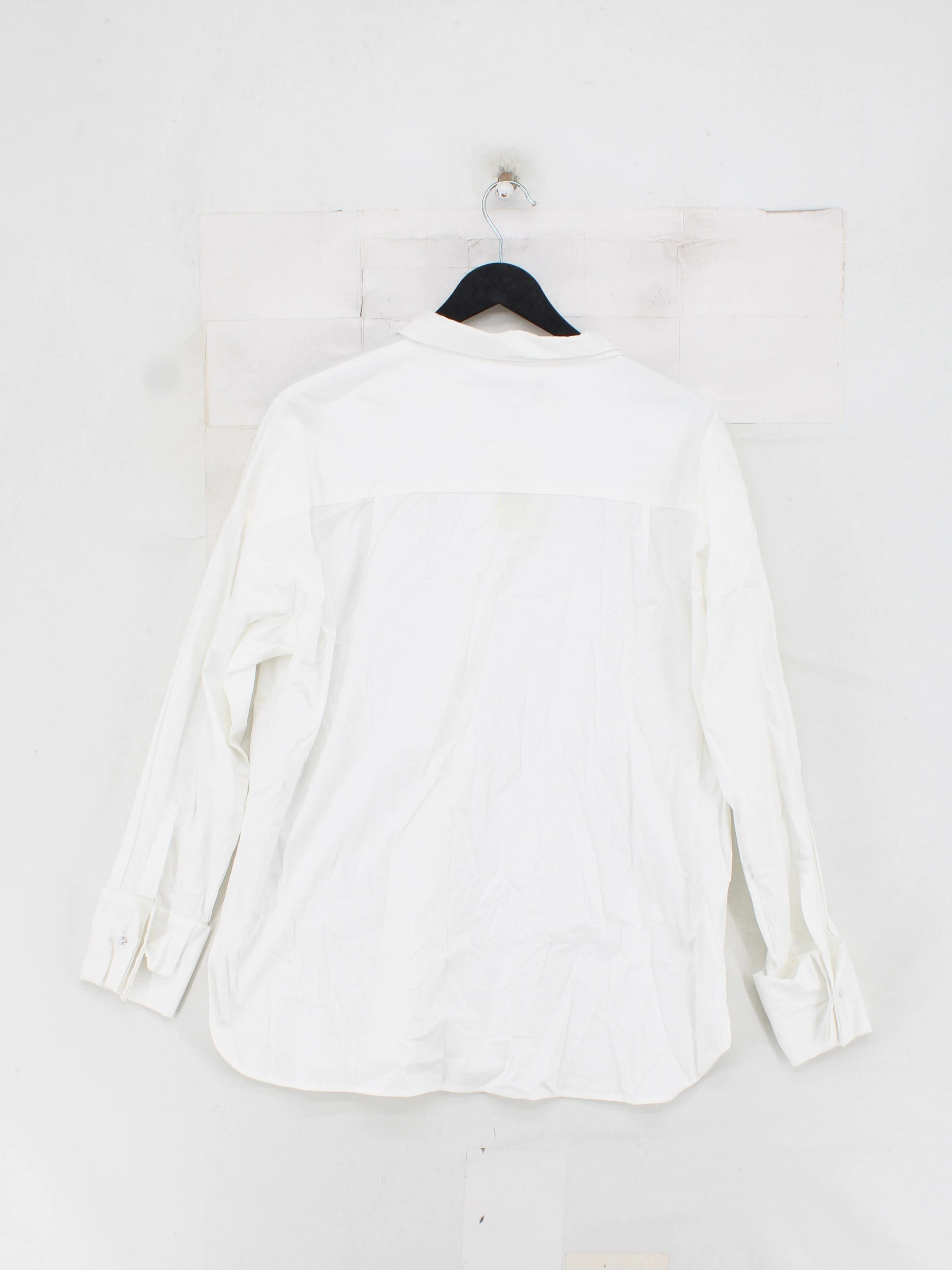Pure Collection Women's Shirt UK 16 White Cotton with Elastane Basic - Image 2