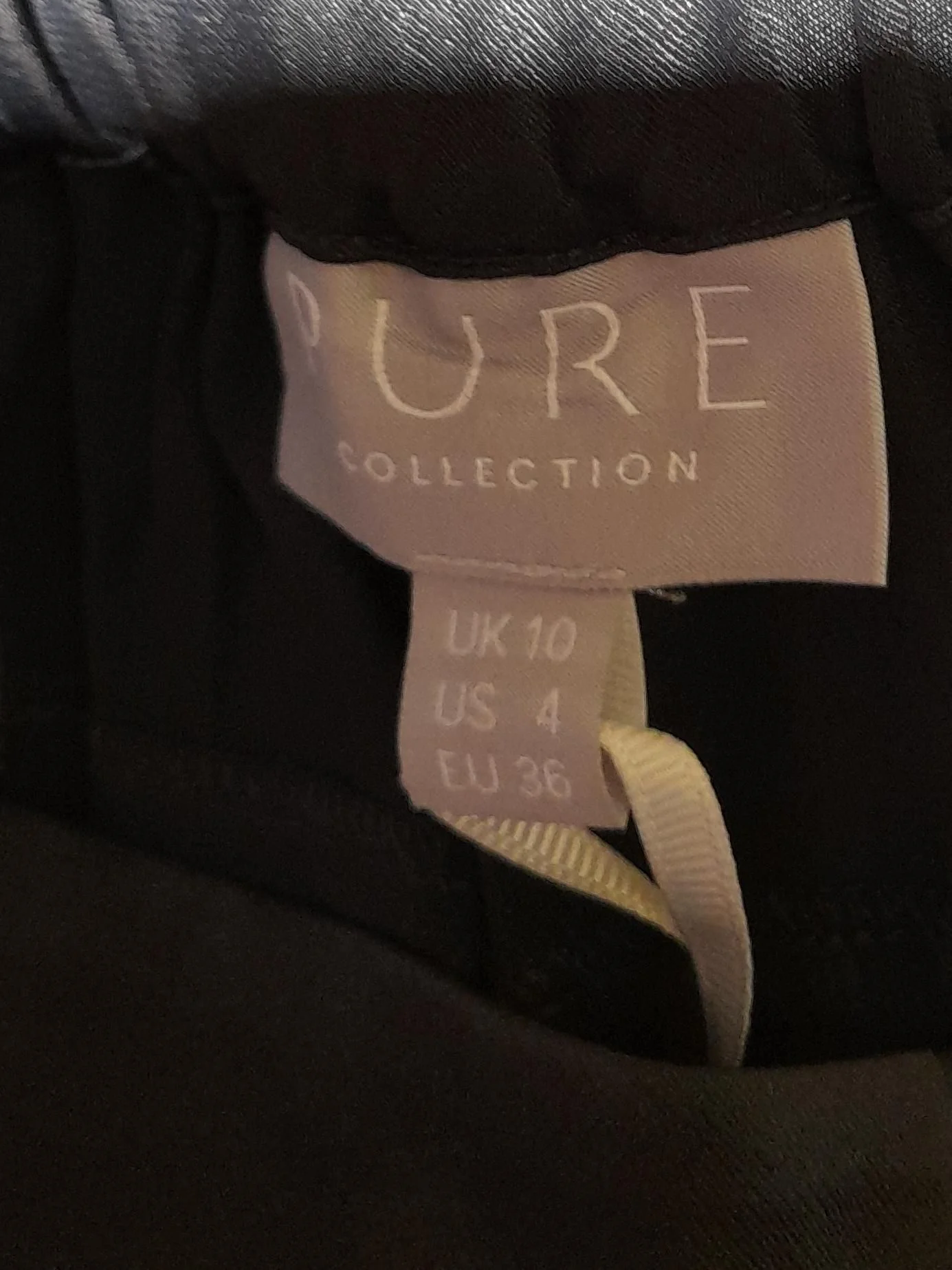 Pure Collection Women's Sports Bottoms UK 10 Black Viscose - Image 5