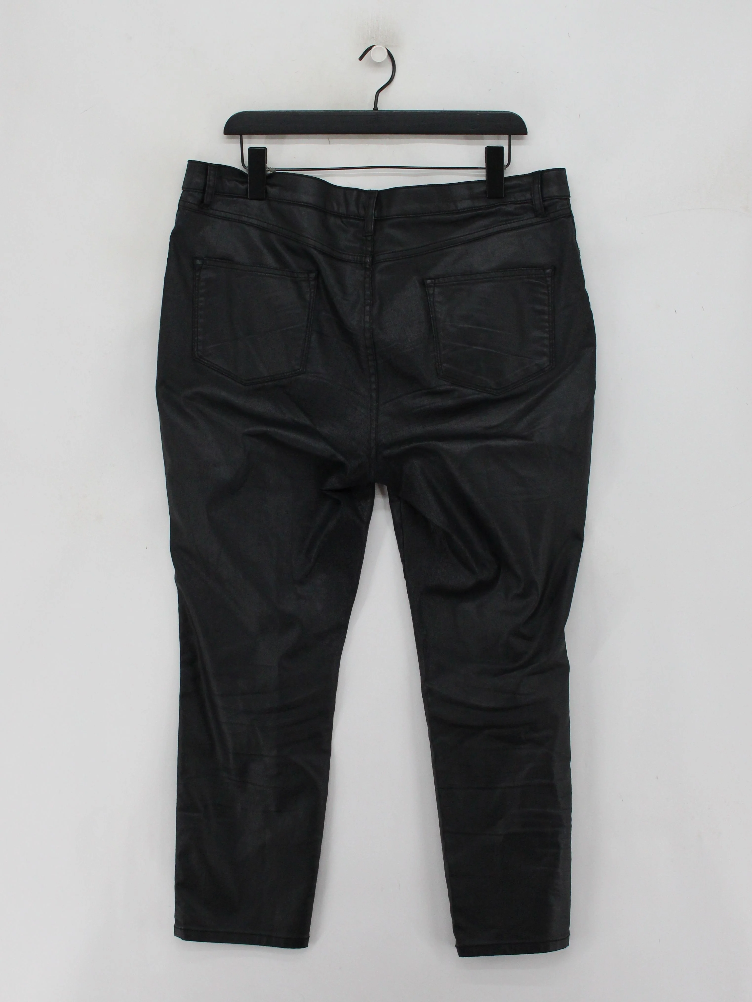 Pure Collection Women's Trousers L Black Cotton with Polyester, Elastane Chino - Image 2