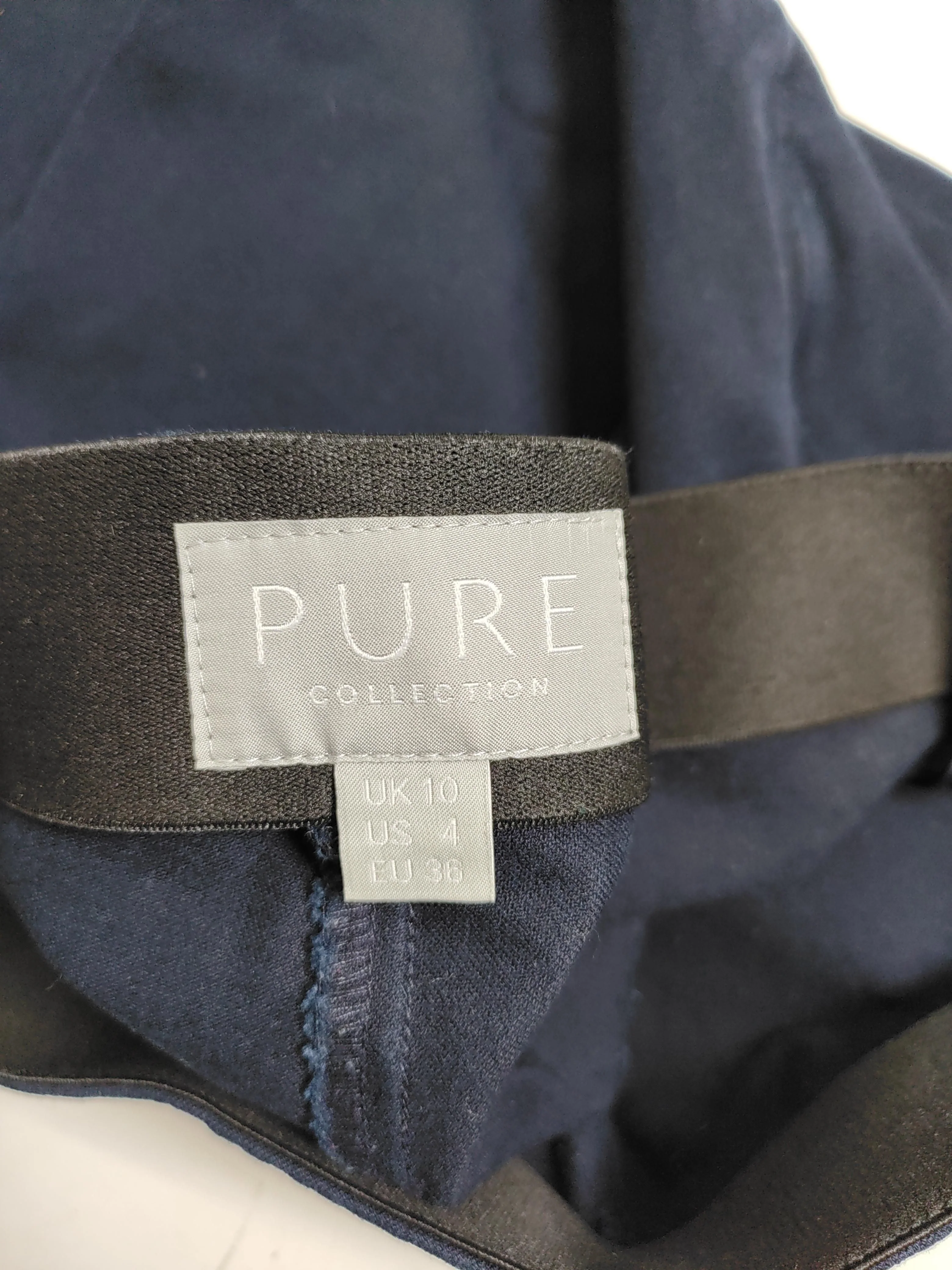 Pure Collection Women's Trousers UK 10 Blue 100% Other Tapered Cropped - Image 6