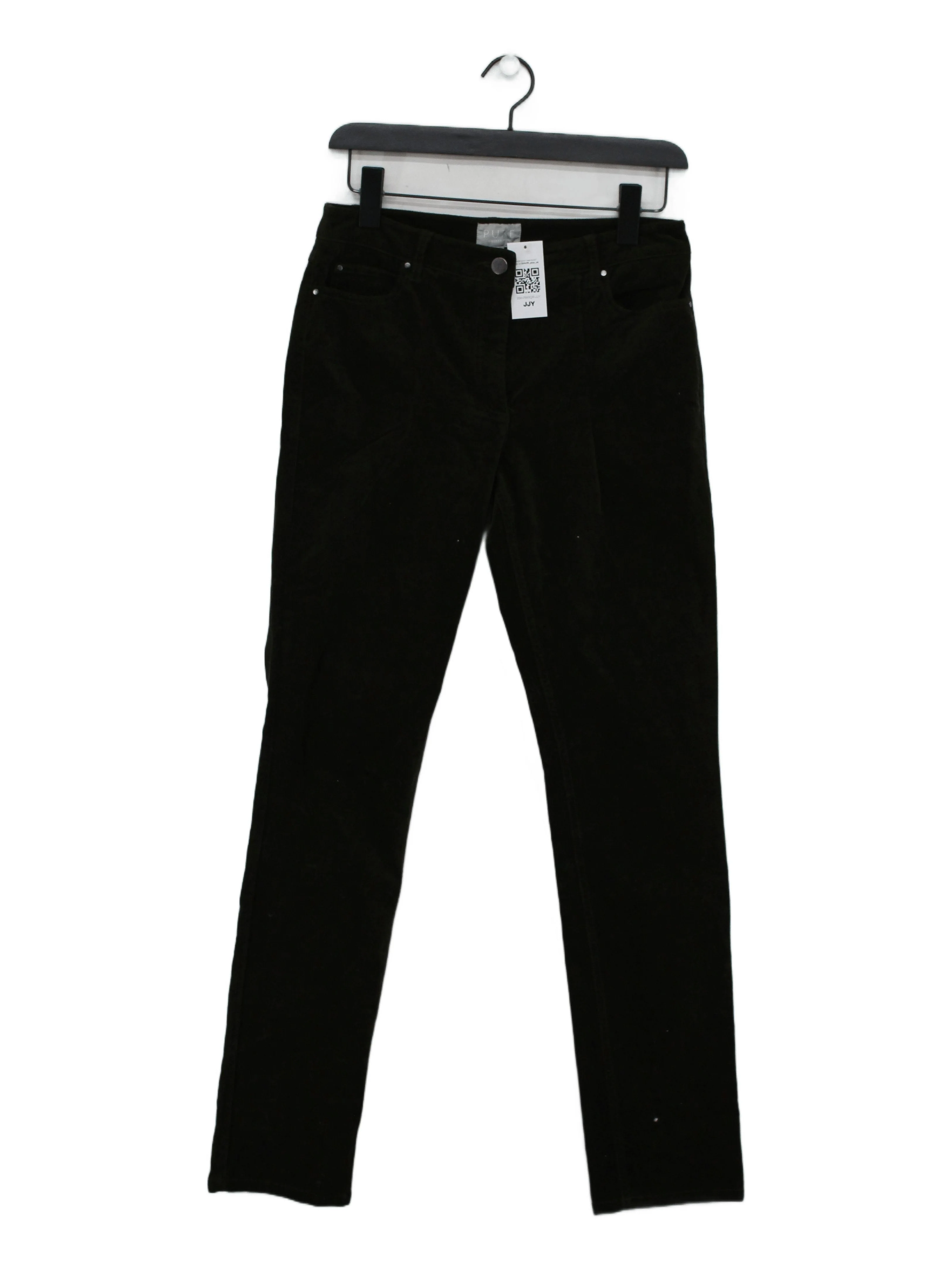Pure Collection Women's Trousers UK 10 Green 100% Other Straight Chino