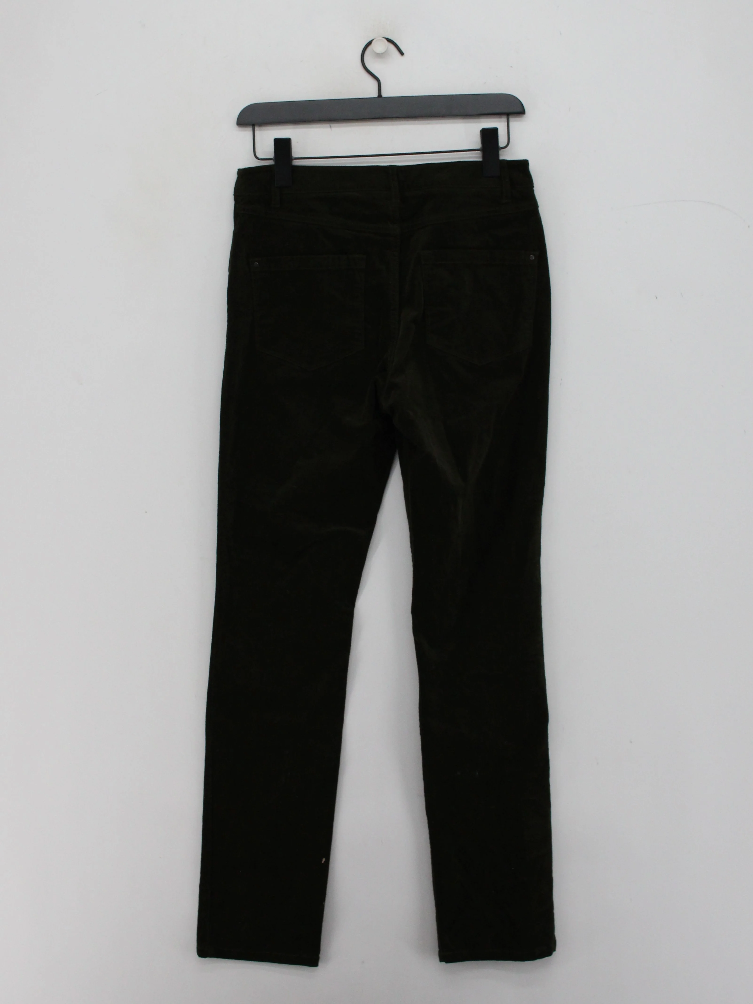 Pure Collection Women's Trousers UK 10 Green 100% Other Straight Chino - Image 2