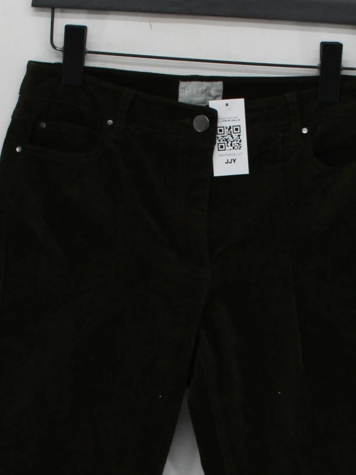 Pure Collection Women's Trousers UK 10 Green 100% Other Straight Chino - Image 3