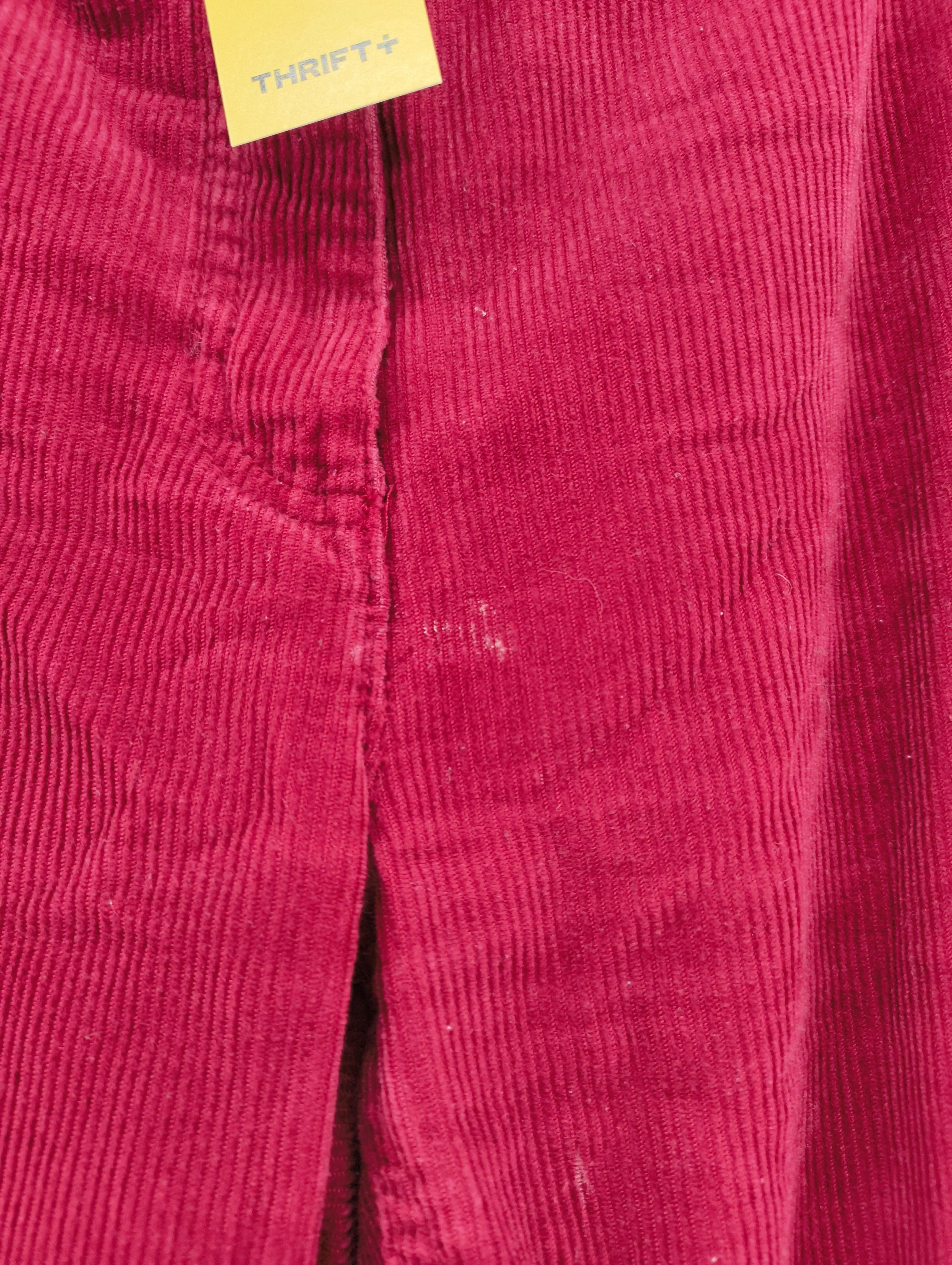 Pure Collection Women's Trousers UK 16 Red Cotton with Elastane Straight Chino - Image 5