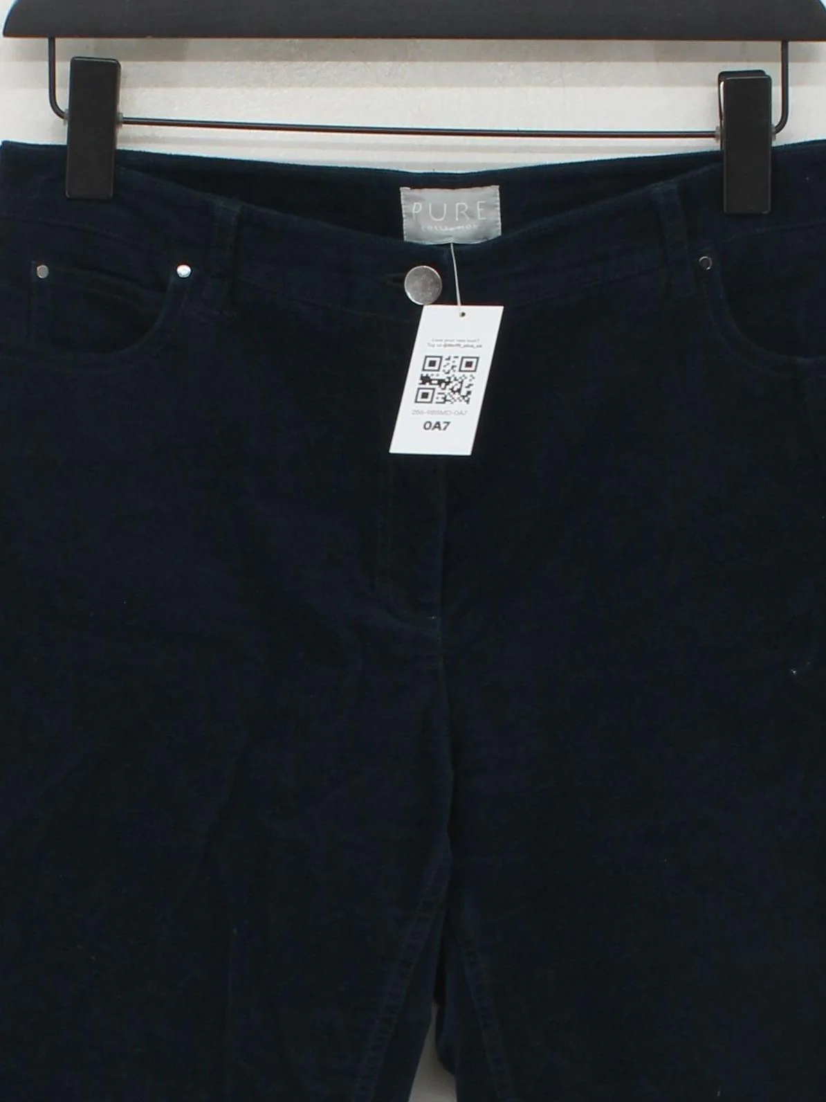 Pure Collection Women's Trousers W 35 in Blue 100% Other Straight Chino - Image 3