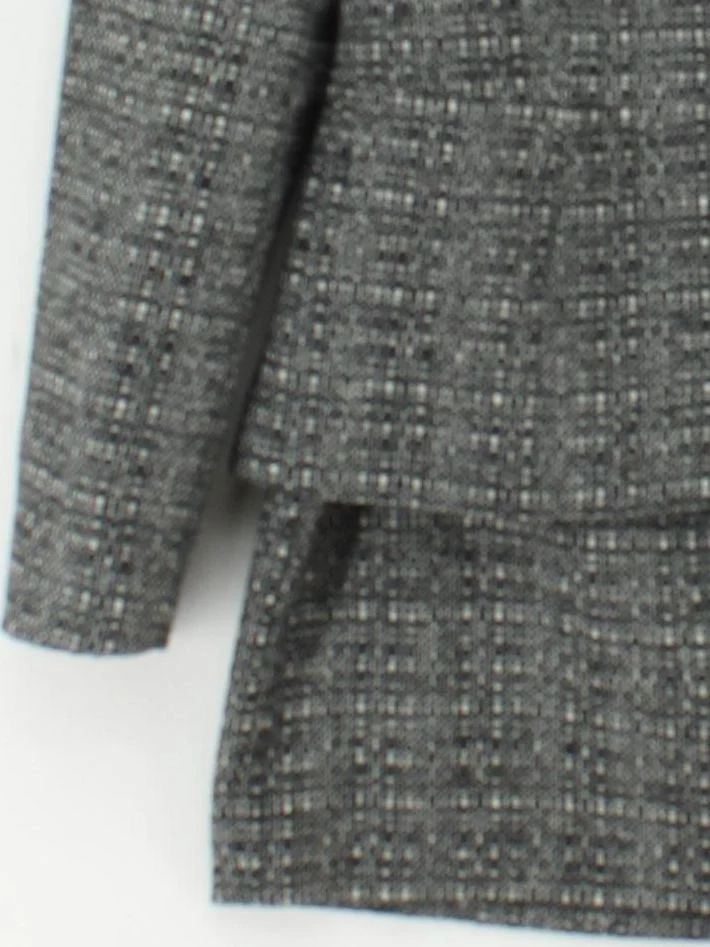 Pure Collection Women's Two Piece Suit UK 12 Grey Wool with Viscose Skirt Suit - Image 4