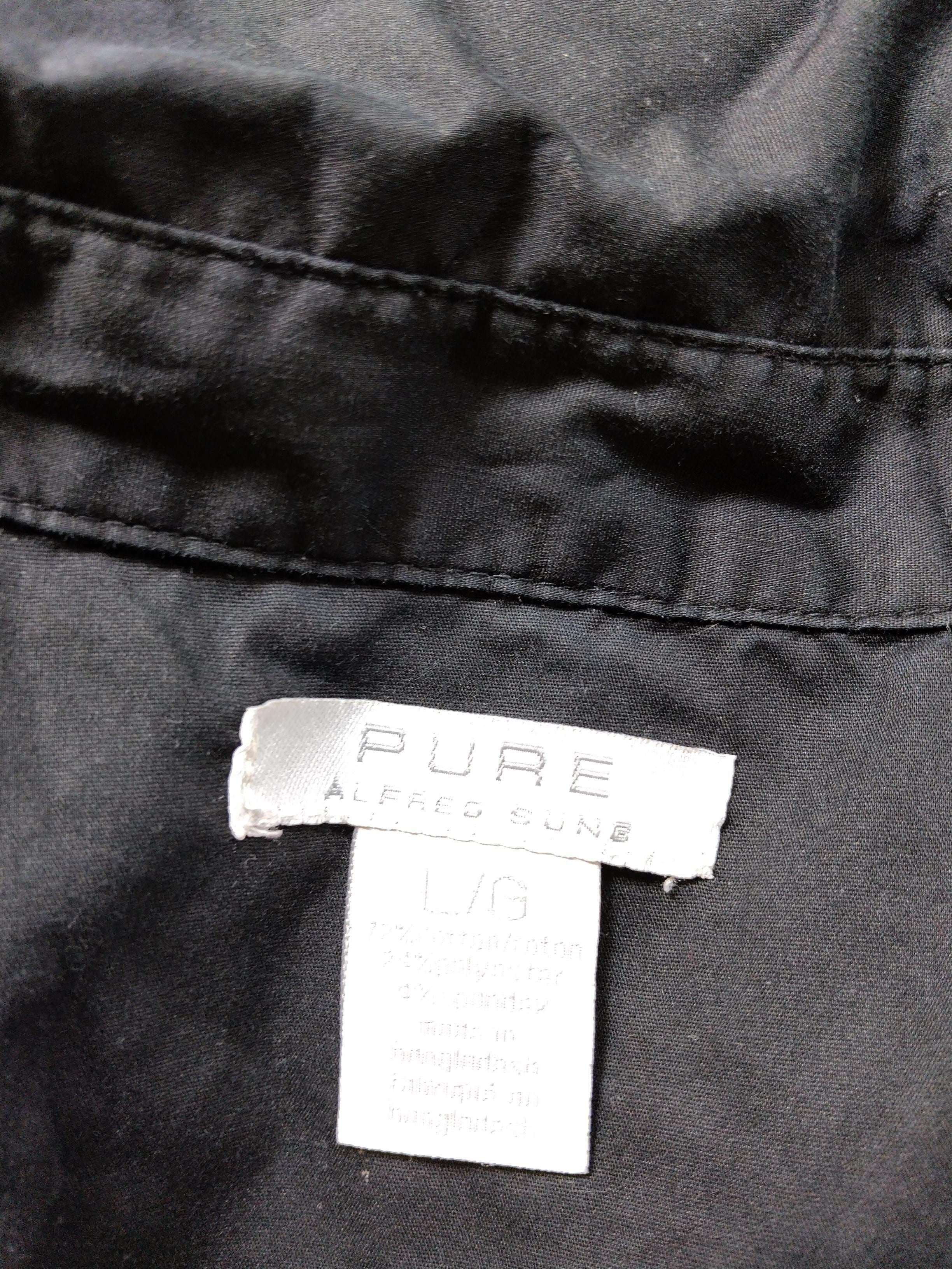 Pure Women's Shirt L Black Cotton with Polyester, Spandex Basic - Image 5