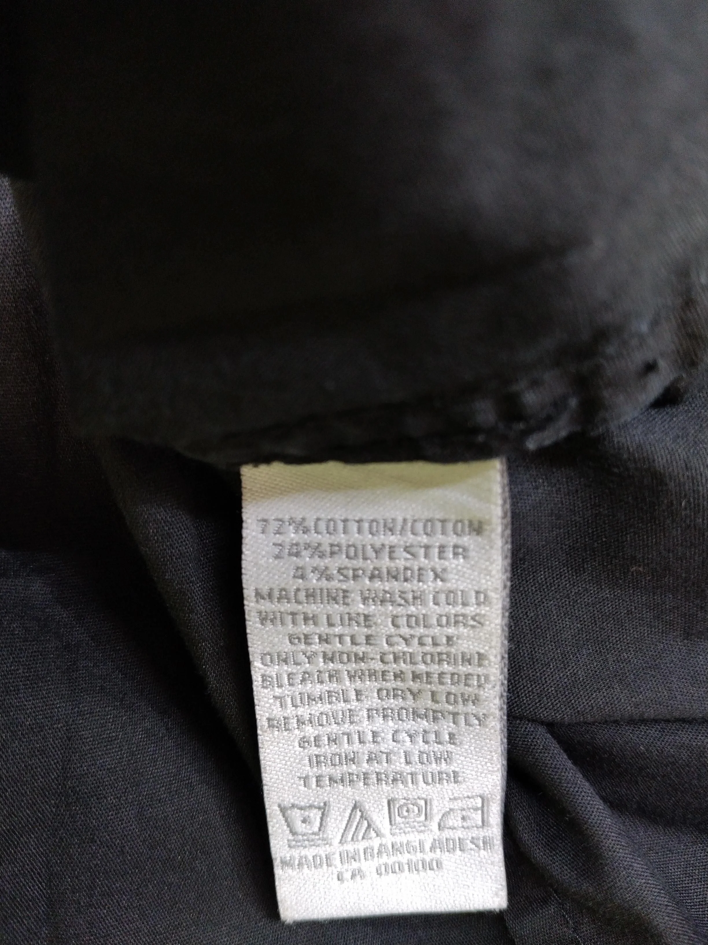 Pure Women's Shirt L Black Cotton with Polyester, Spandex Basic - Image 6