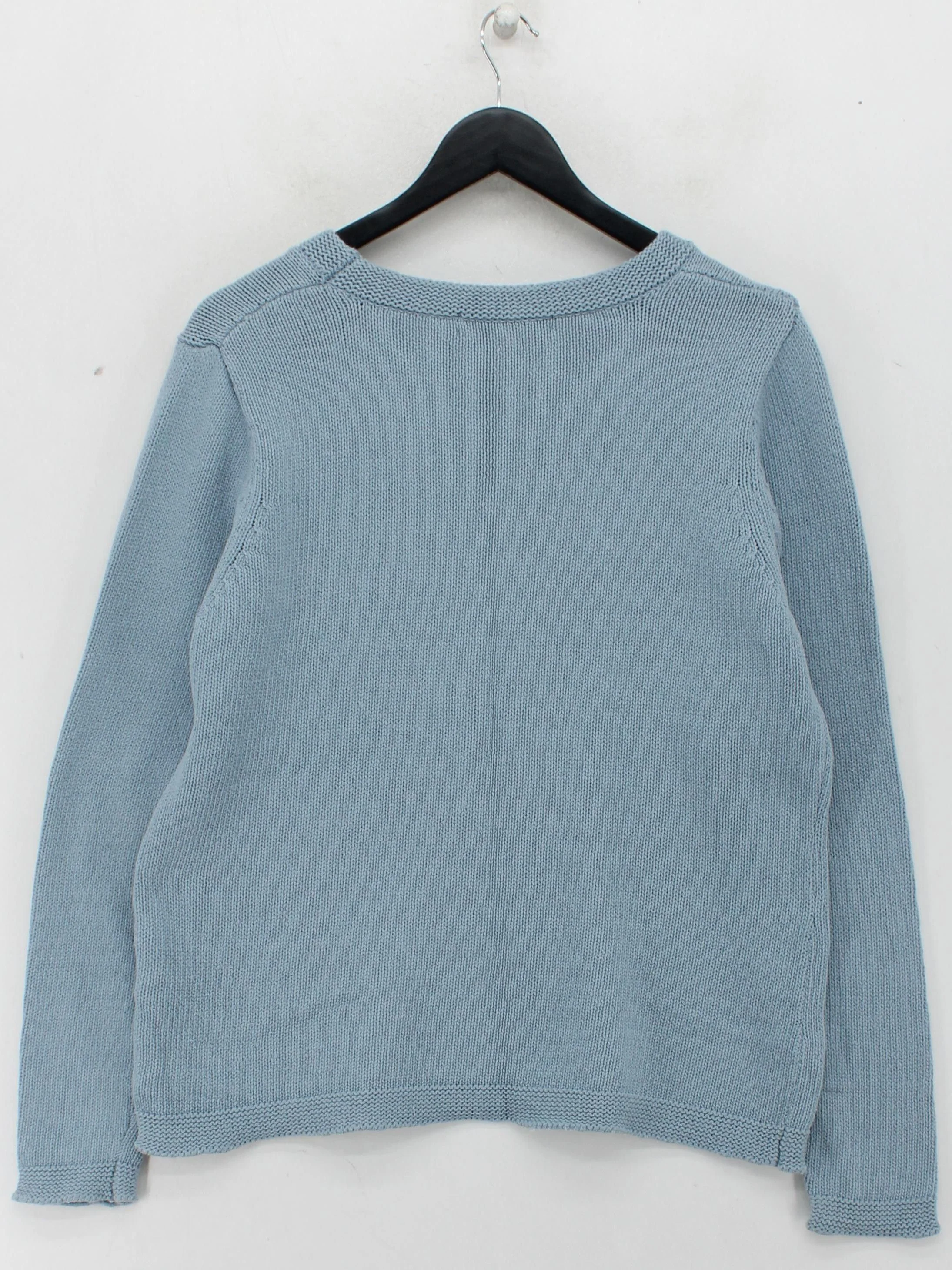 Quba & Co. Men's Jumper Chest: 44 in Blue 100% Cotton Round Neck Pullover - Image 2