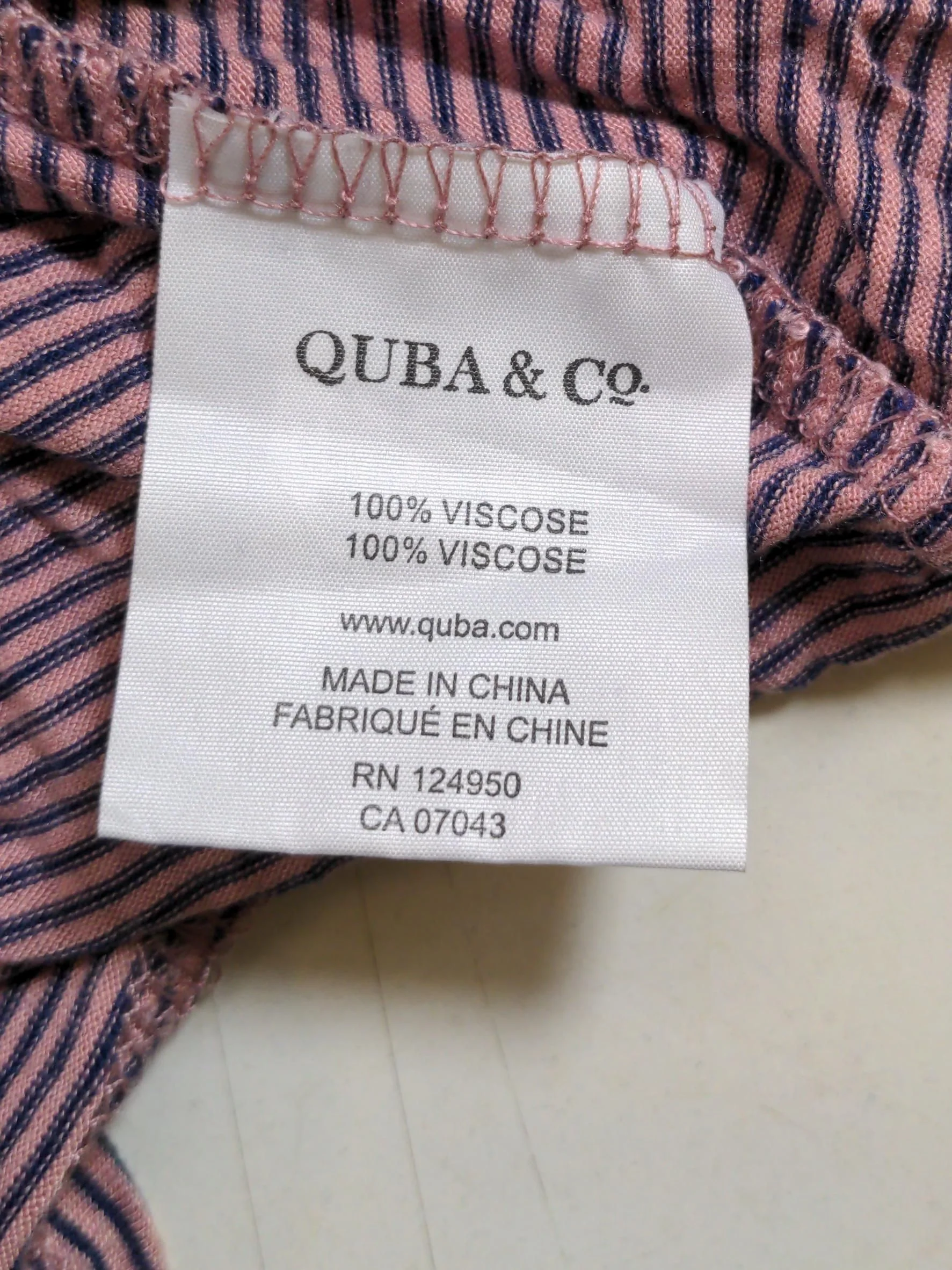 Quba & Co. Women's T-Shirt M Pink 100% Viscose Basic - Image 6