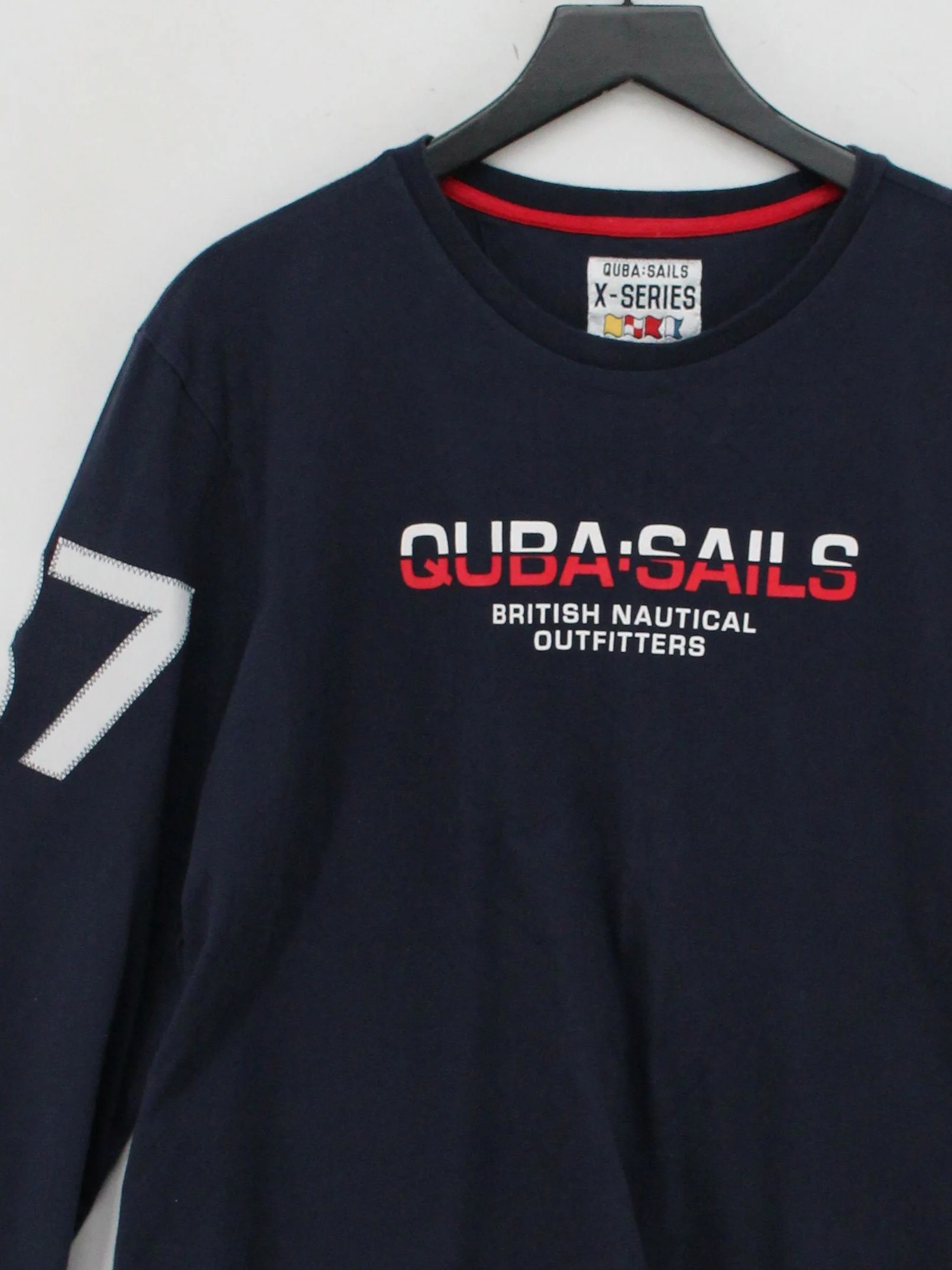 Quba Sails Men's T-Shirt L Blue Graphic 100% Cotton Basic - Image 3