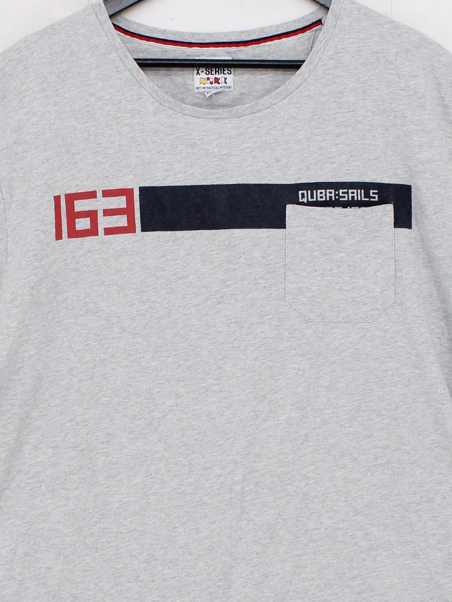 Quba Sails Men's T-Shirt XXXL Grey Graphic 100% Cotton Basic - Image 3
