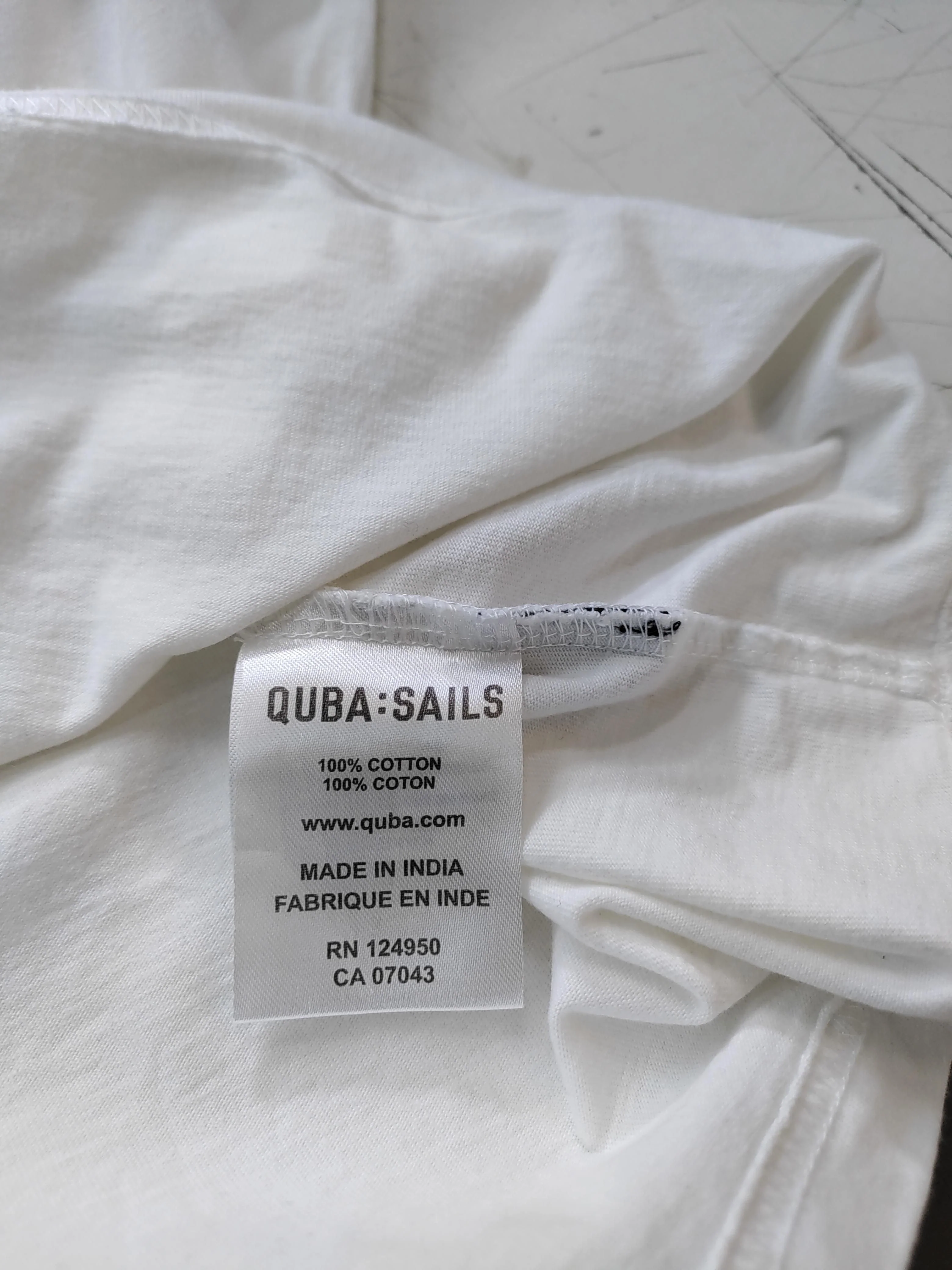 Quba Sails Men's T-Shirt XXXL White Graphic 100% Cotton Basic - Image 7