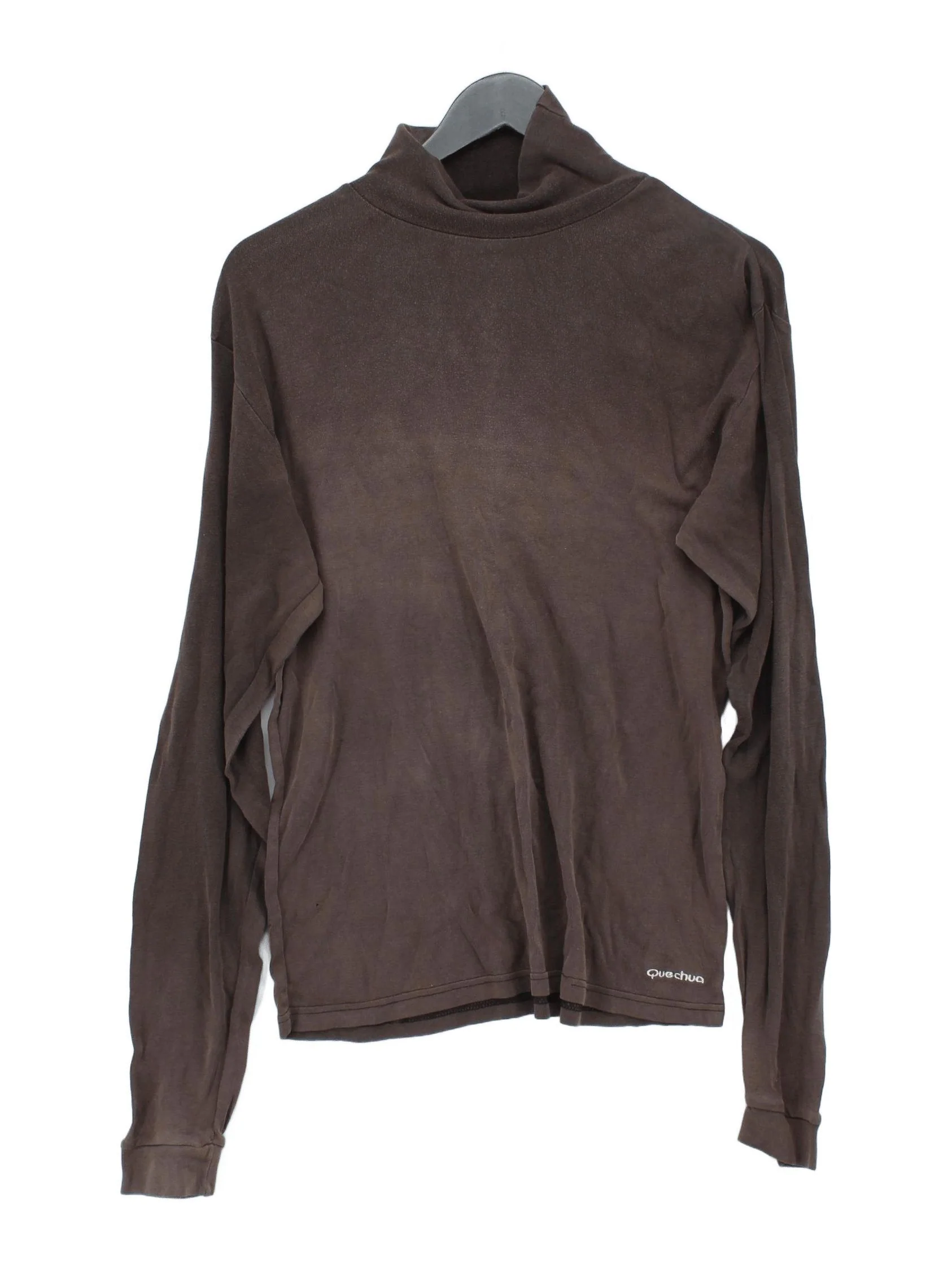 Quechua Men's Loungewear L Brown 100% Other Mock Neck Basic