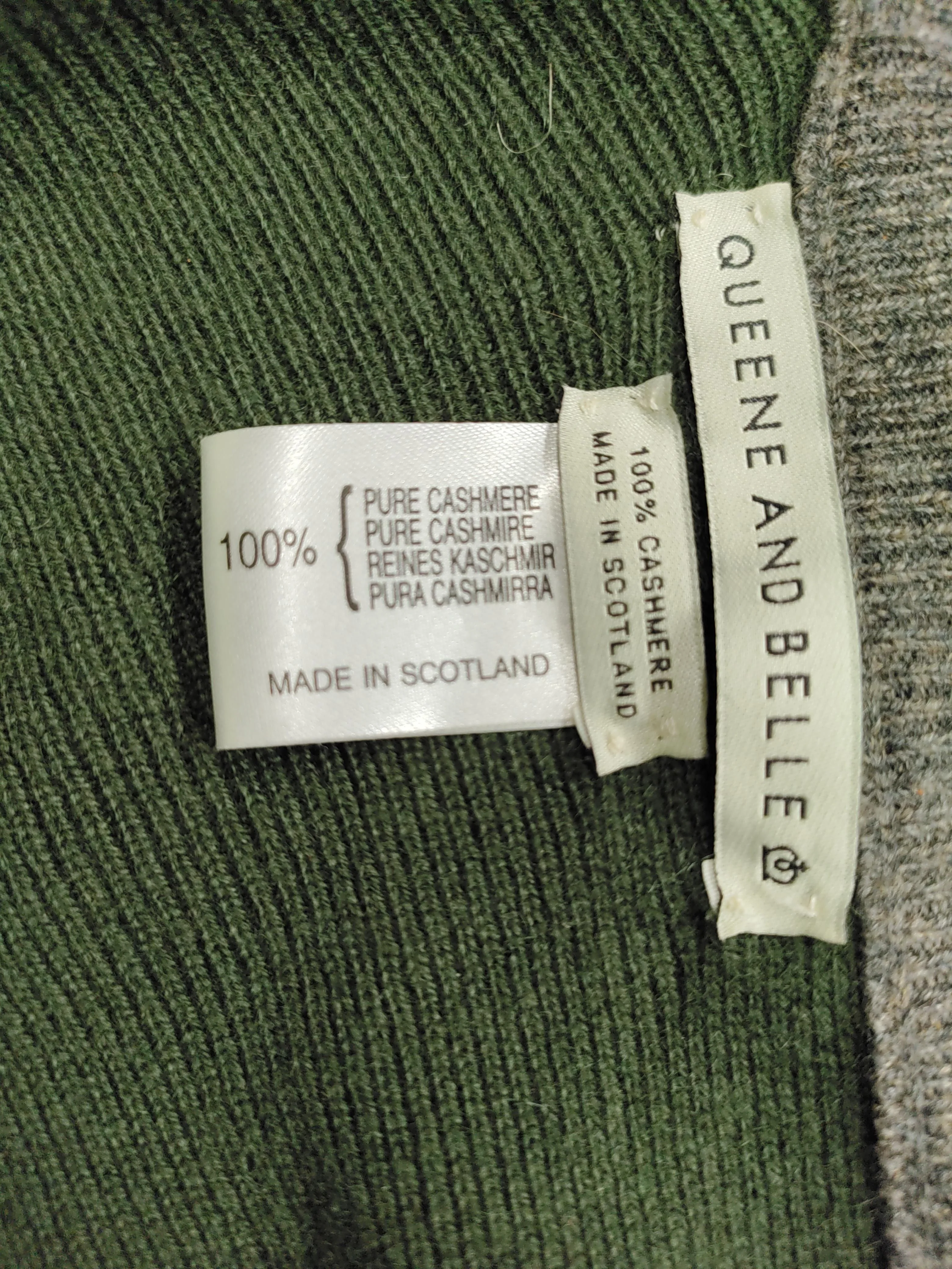 Queene And Belle Women's Coat M Green 100% Cashmere Anorak - Image 7