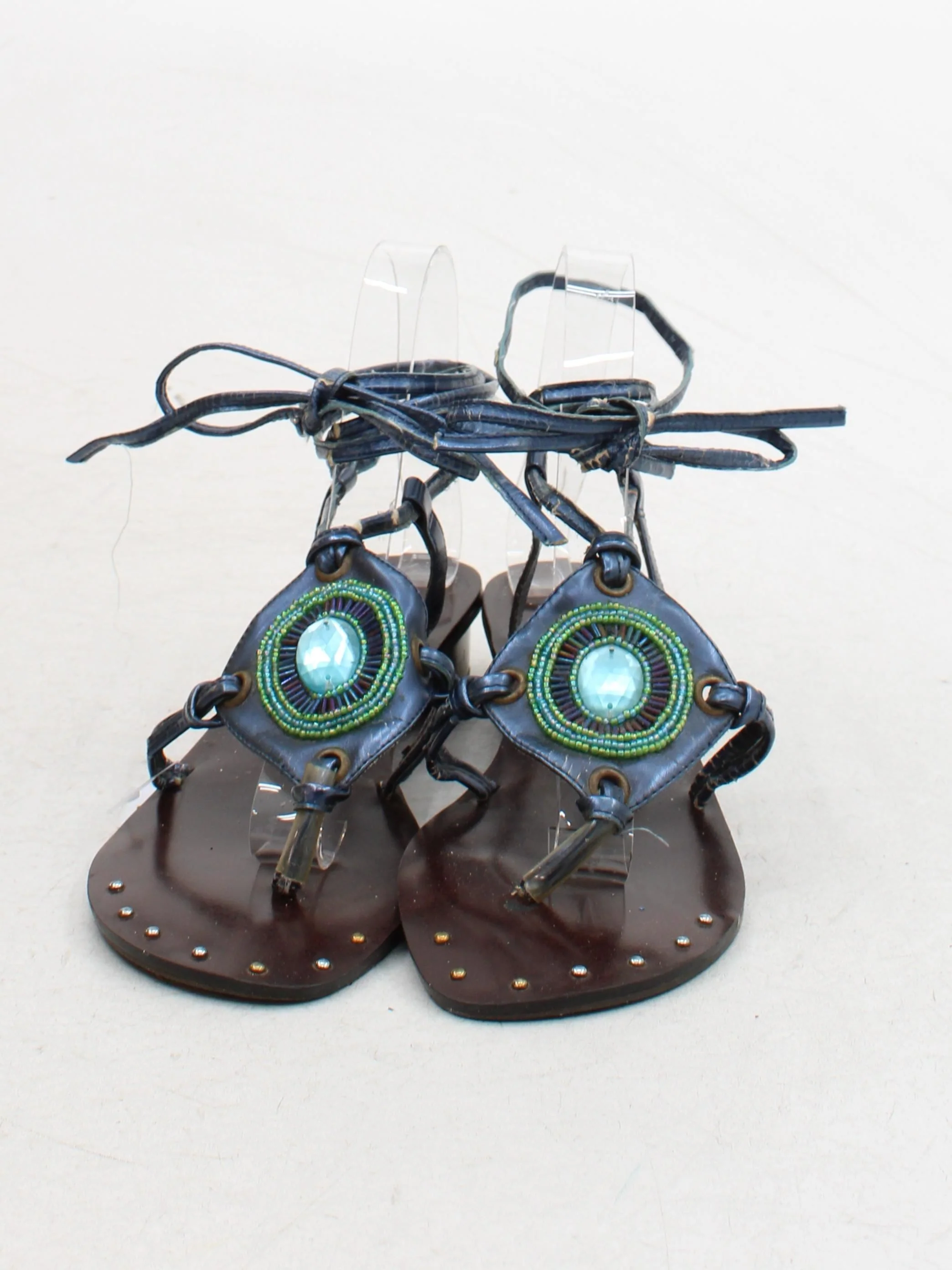 Queenspark Women's Sandals UK 5 Blue 100% Other Strappy - Image 2