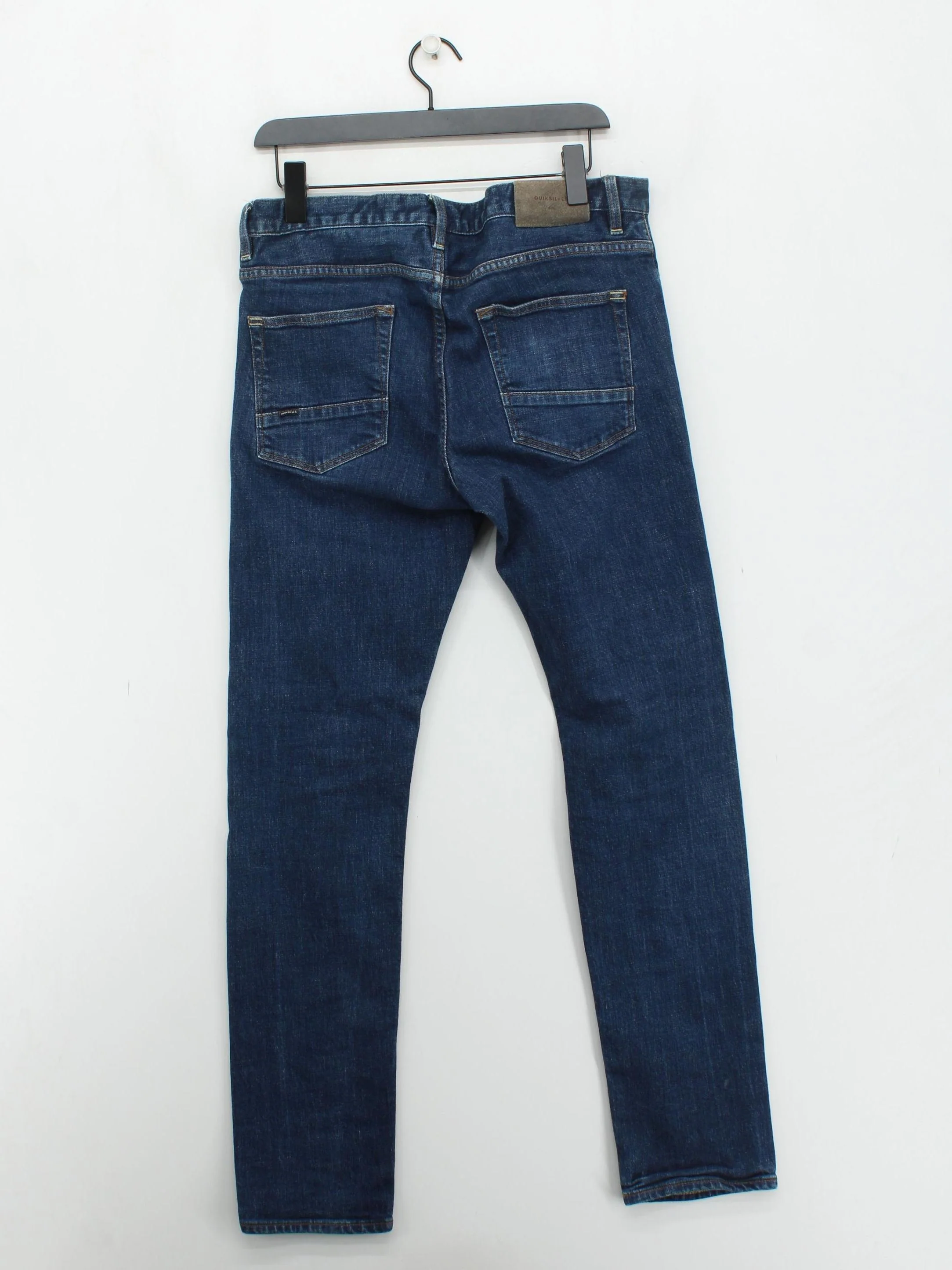 Quiksilver Men's Jeans W 33 in Blue Cotton with Elastane Straight - Image 2