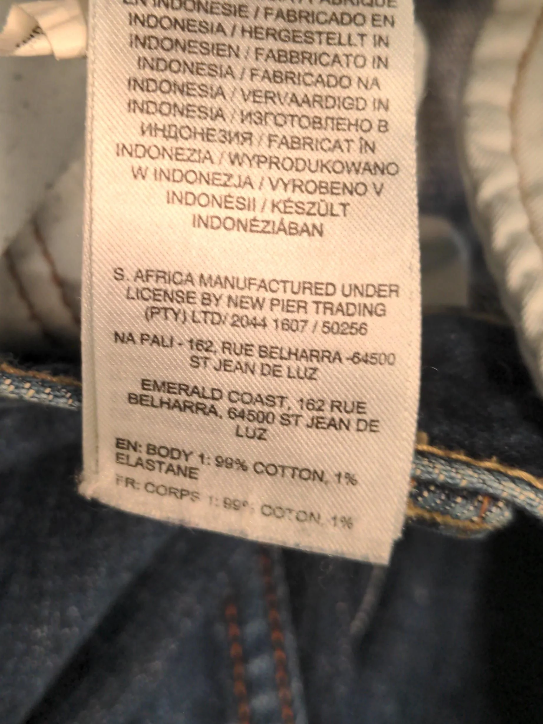 Quiksilver Men's Jeans W 33 in Blue Cotton with Elastane Straight - Image 8