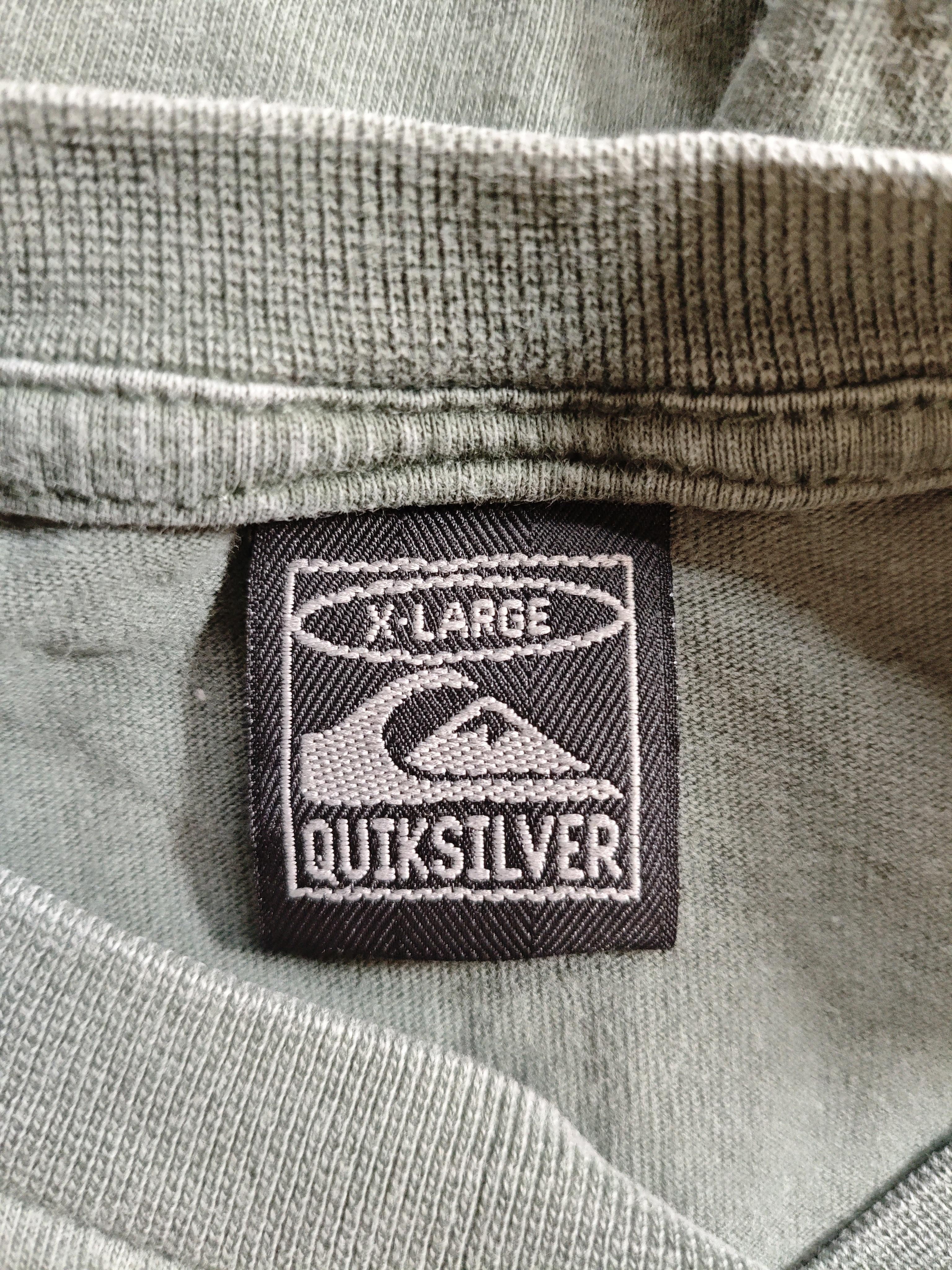 Quiksilver Men's T-Shirt XL Green Graphic 100% Other Basic - Image 5